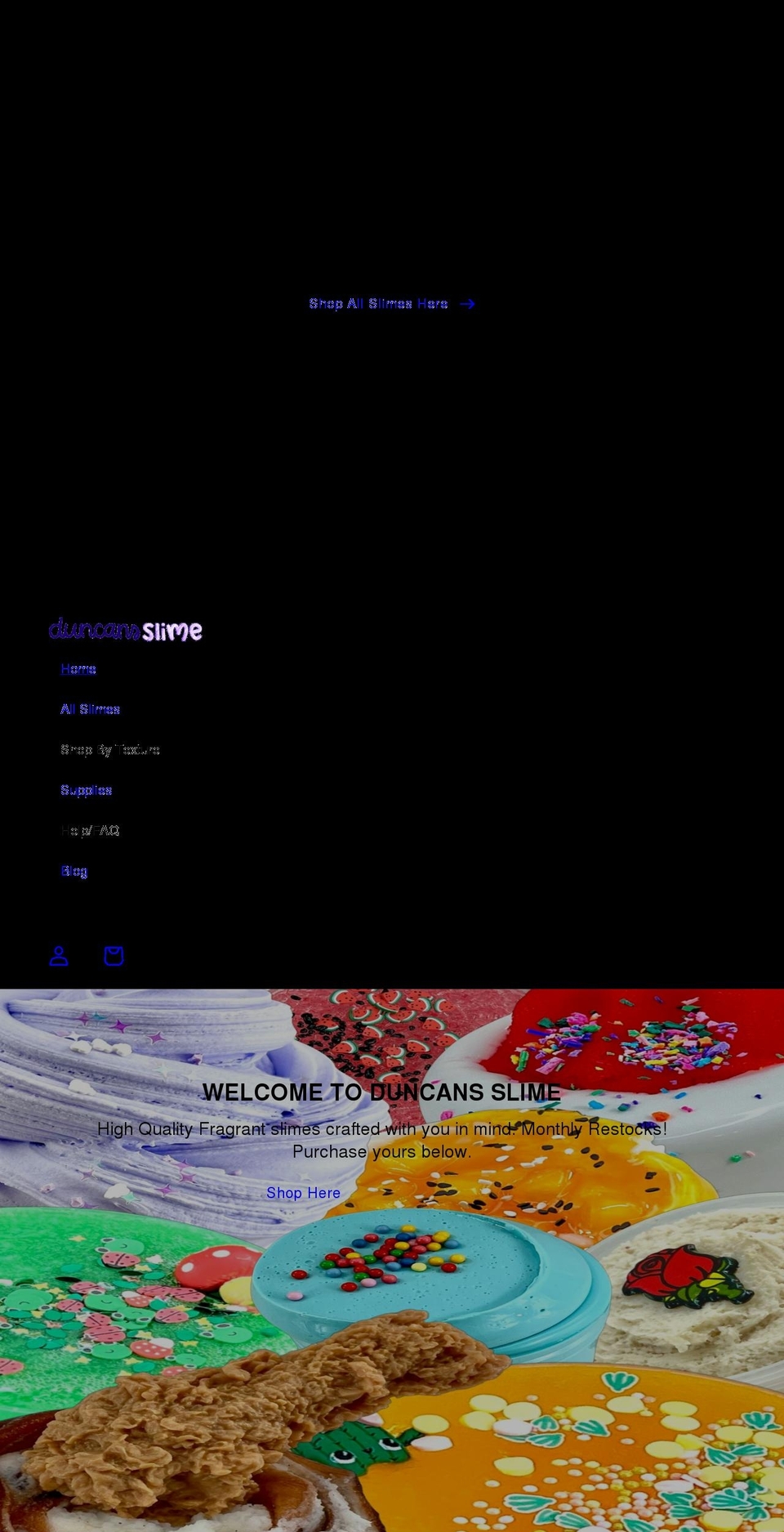 duncansslime.com shopify website screenshot