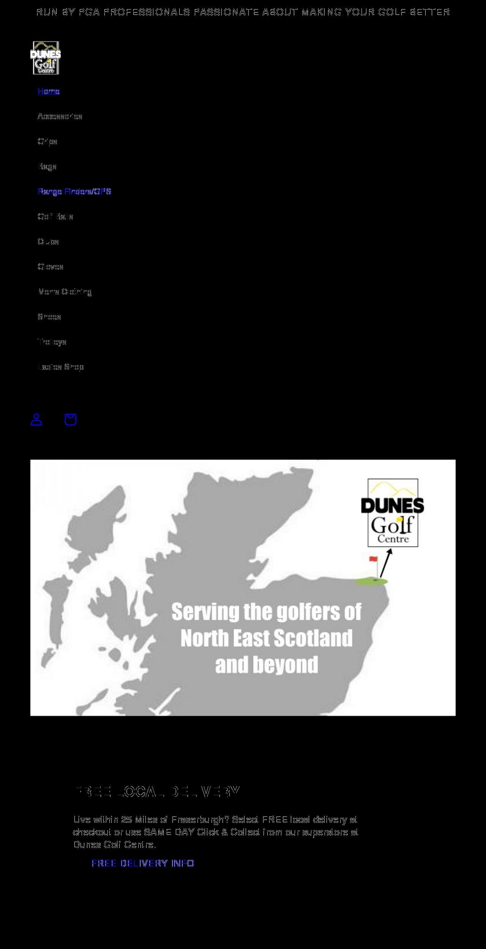 Copy of Ride Shopify theme site example dunesgolfshop.co.uk