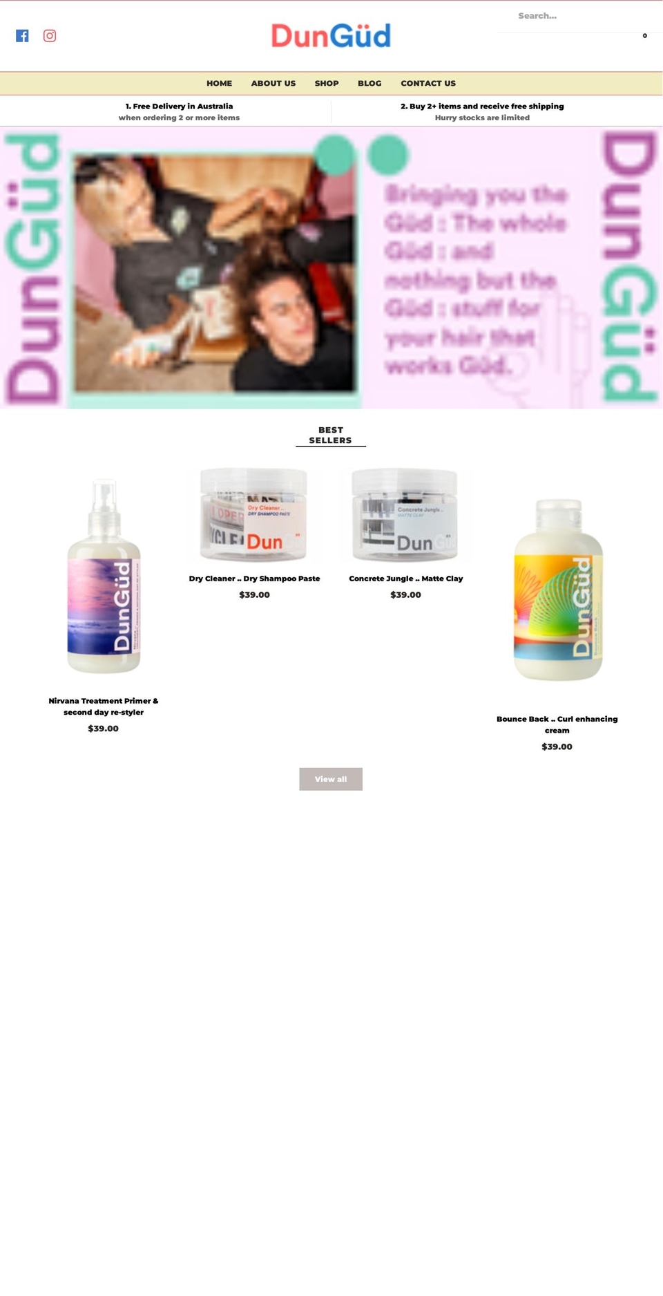 dungud.com shopify website screenshot