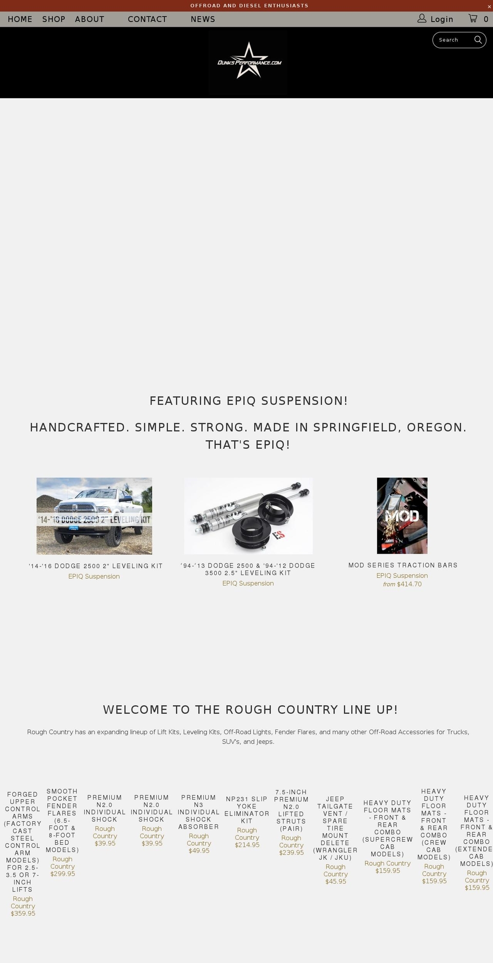 Turbo 2.2.1 Shopify theme site example dunksperformance.com
