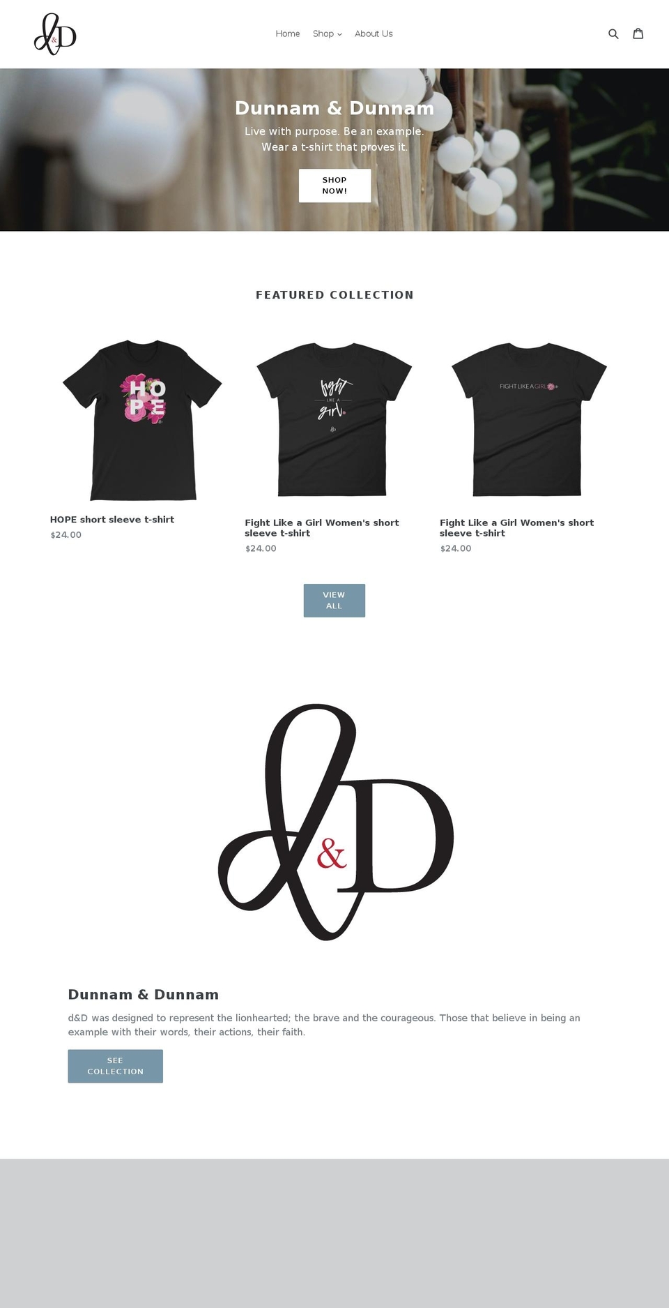 dunnam-dunnam.com — Shopify storefront screenshot