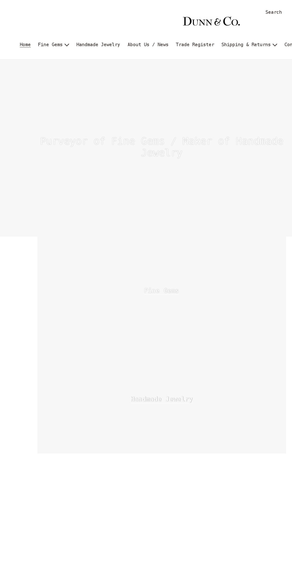 dunnandcojewelry.com shopify website screenshot