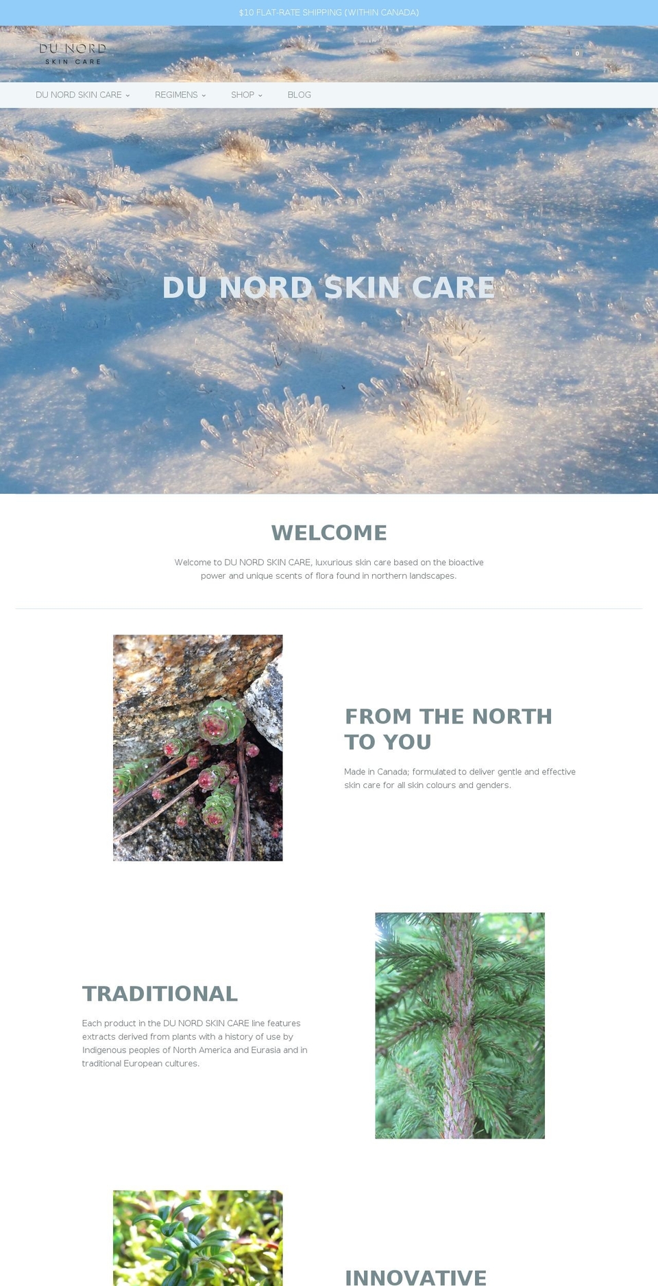 dunordskincare.com — Shopify storefront screenshot