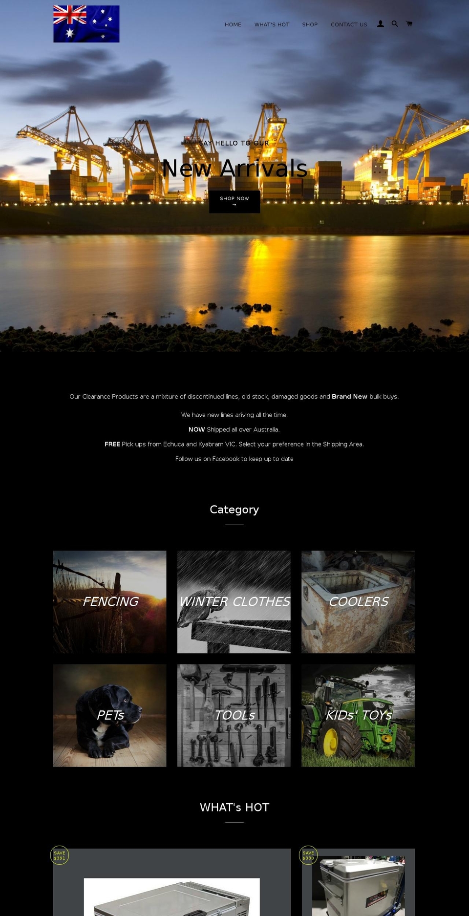 DCW 101 Shopify theme site example dunstallsclearance.com