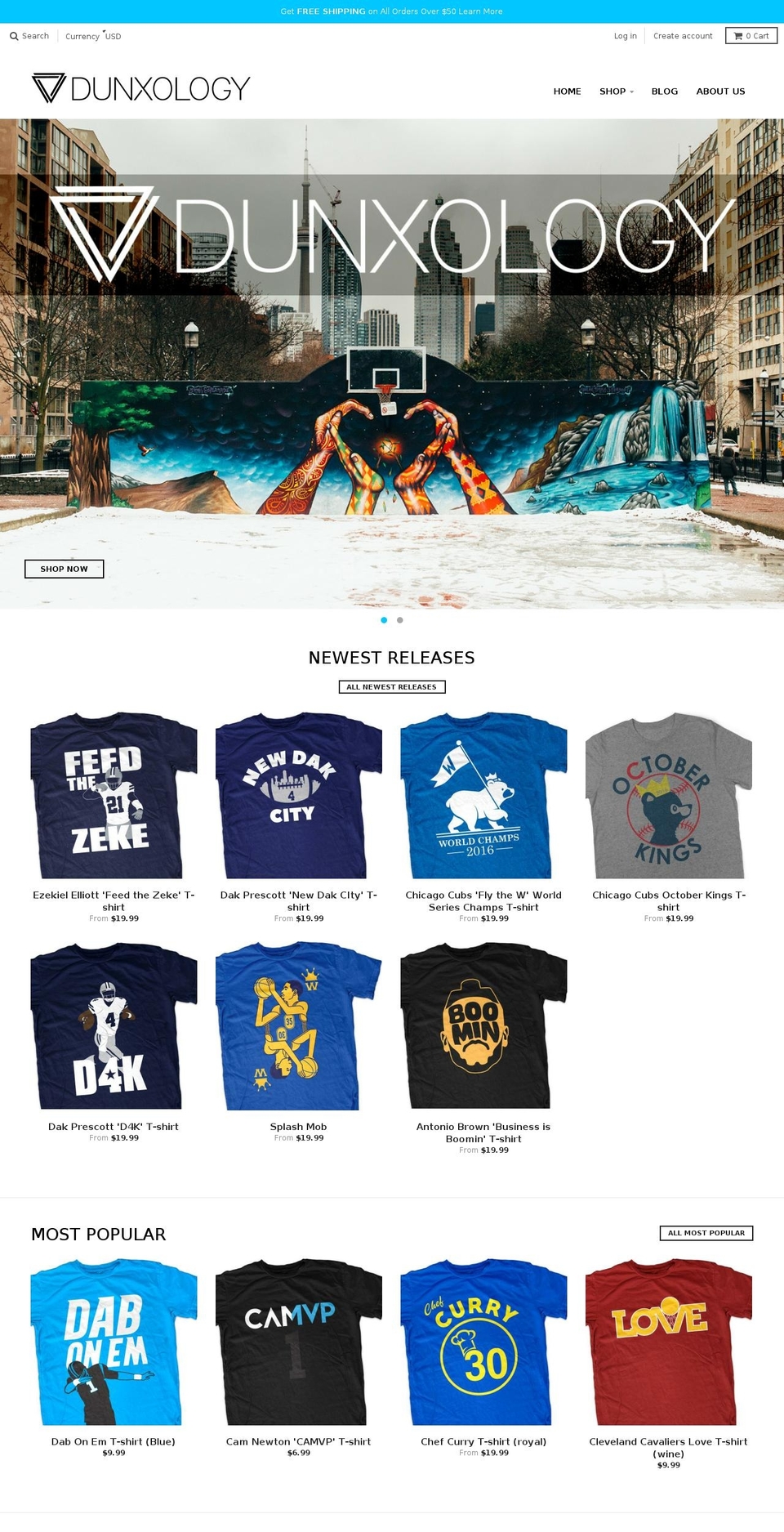 dunxology.com shopify website screenshot