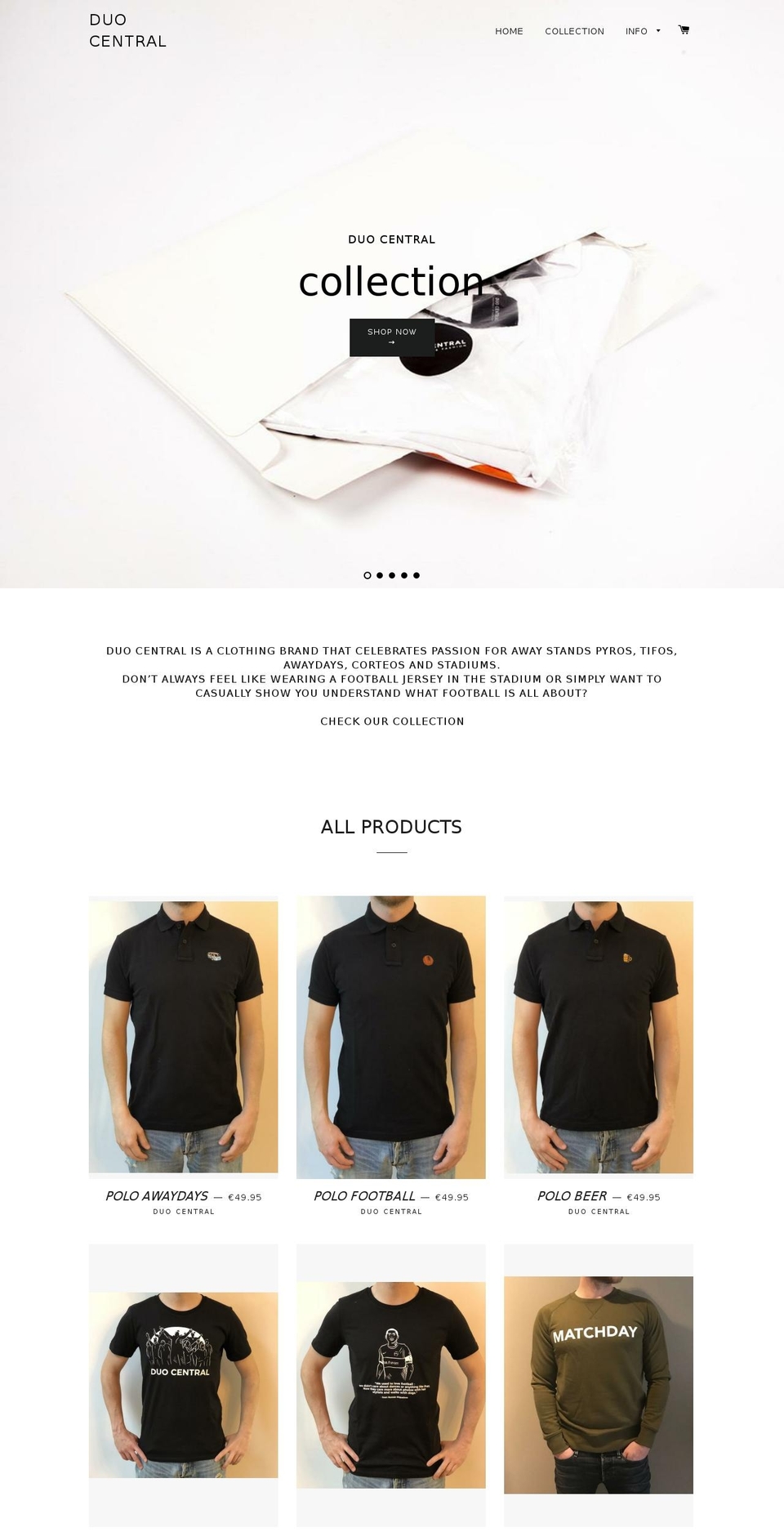 duo-central.com — Shopify storefront screenshot