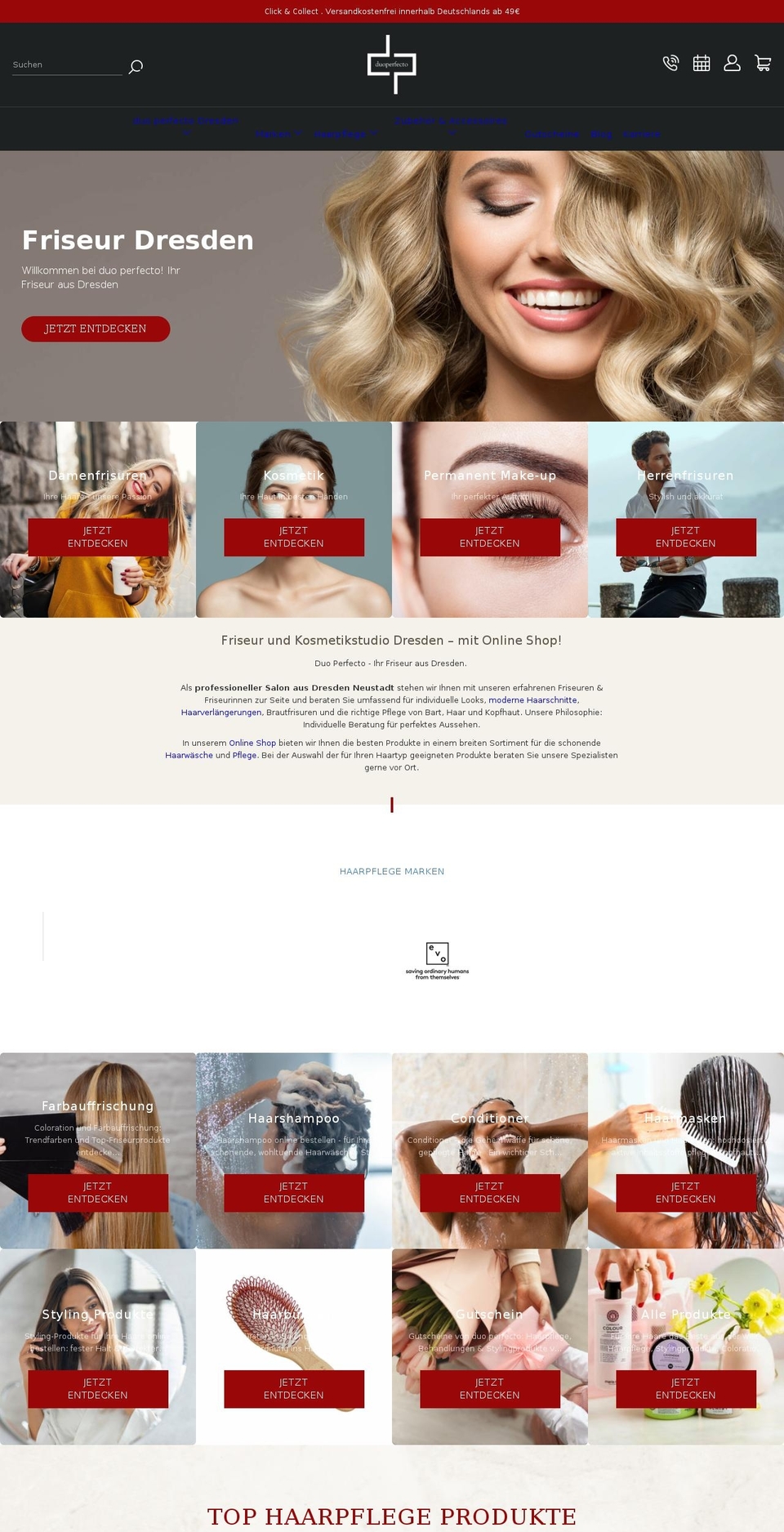 duo-perfecto.de shopify website screenshot