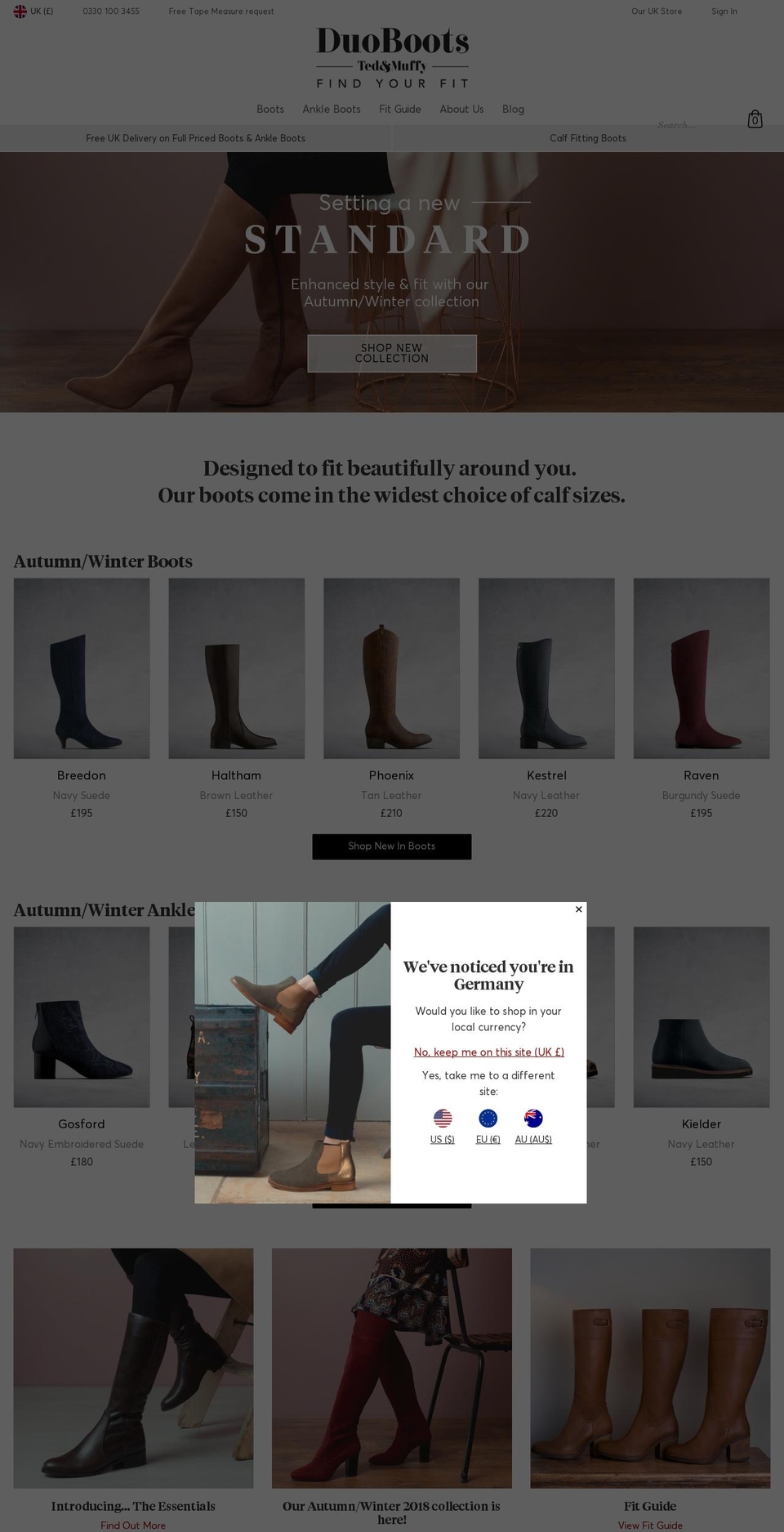 duoboots.cheap shopify website screenshot