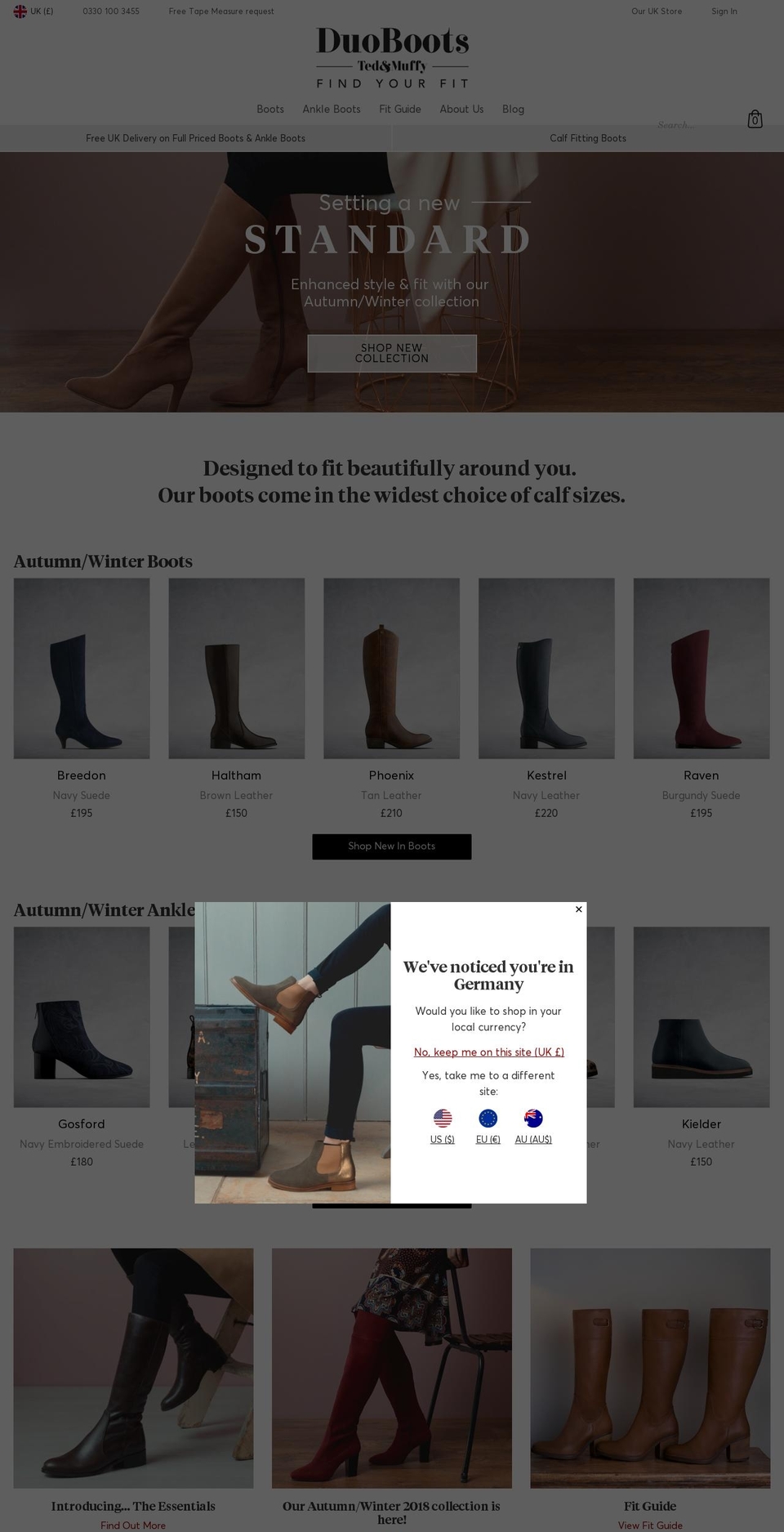duoboots.luxury shopify website screenshot