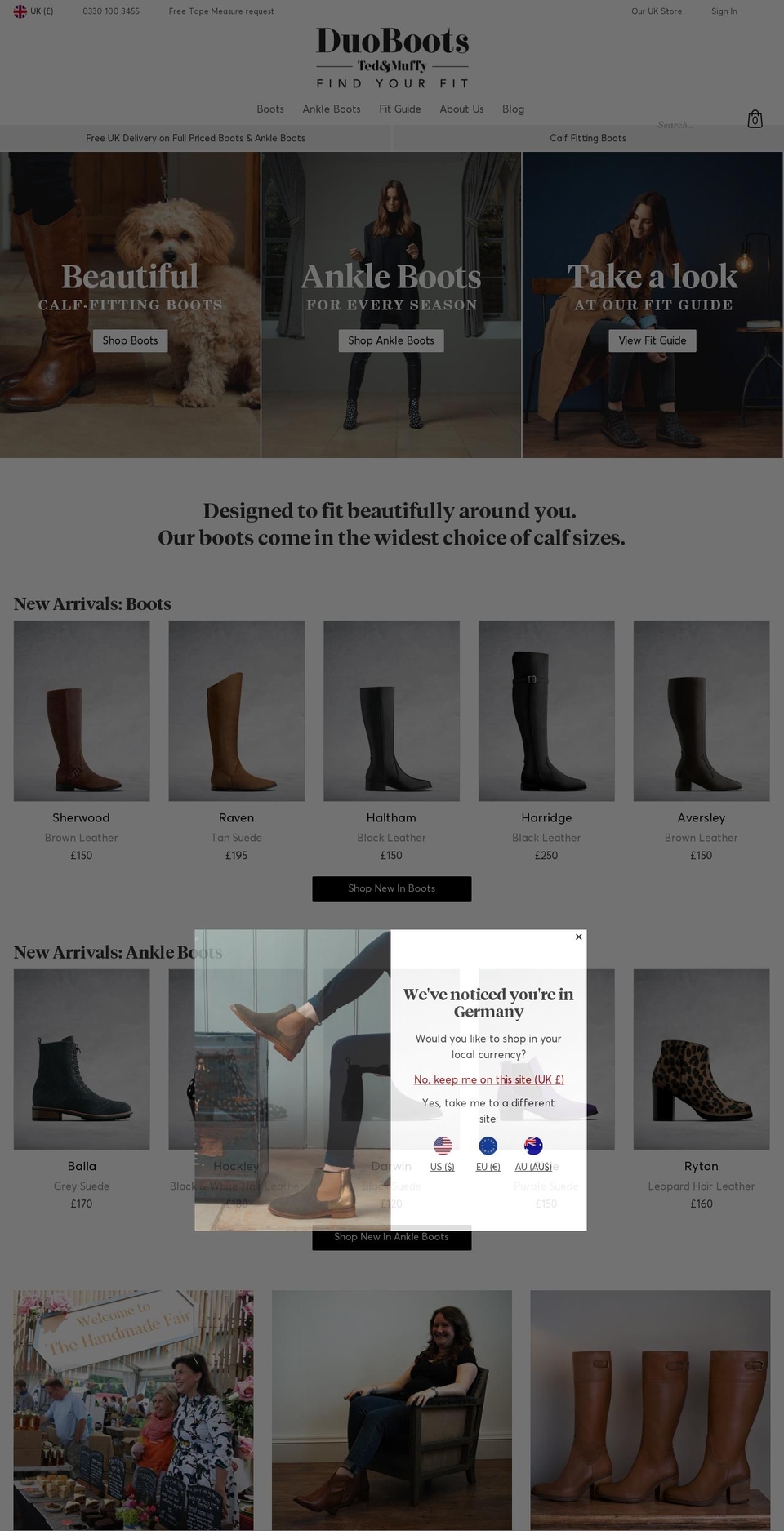 DuoBoots GBP V3.13 Shopify theme site example duoboots.mobi