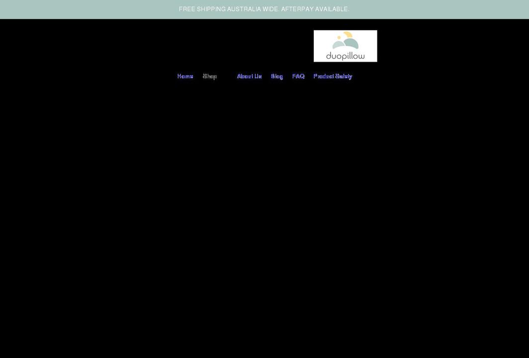 duopillow.com.au shopify website screenshot