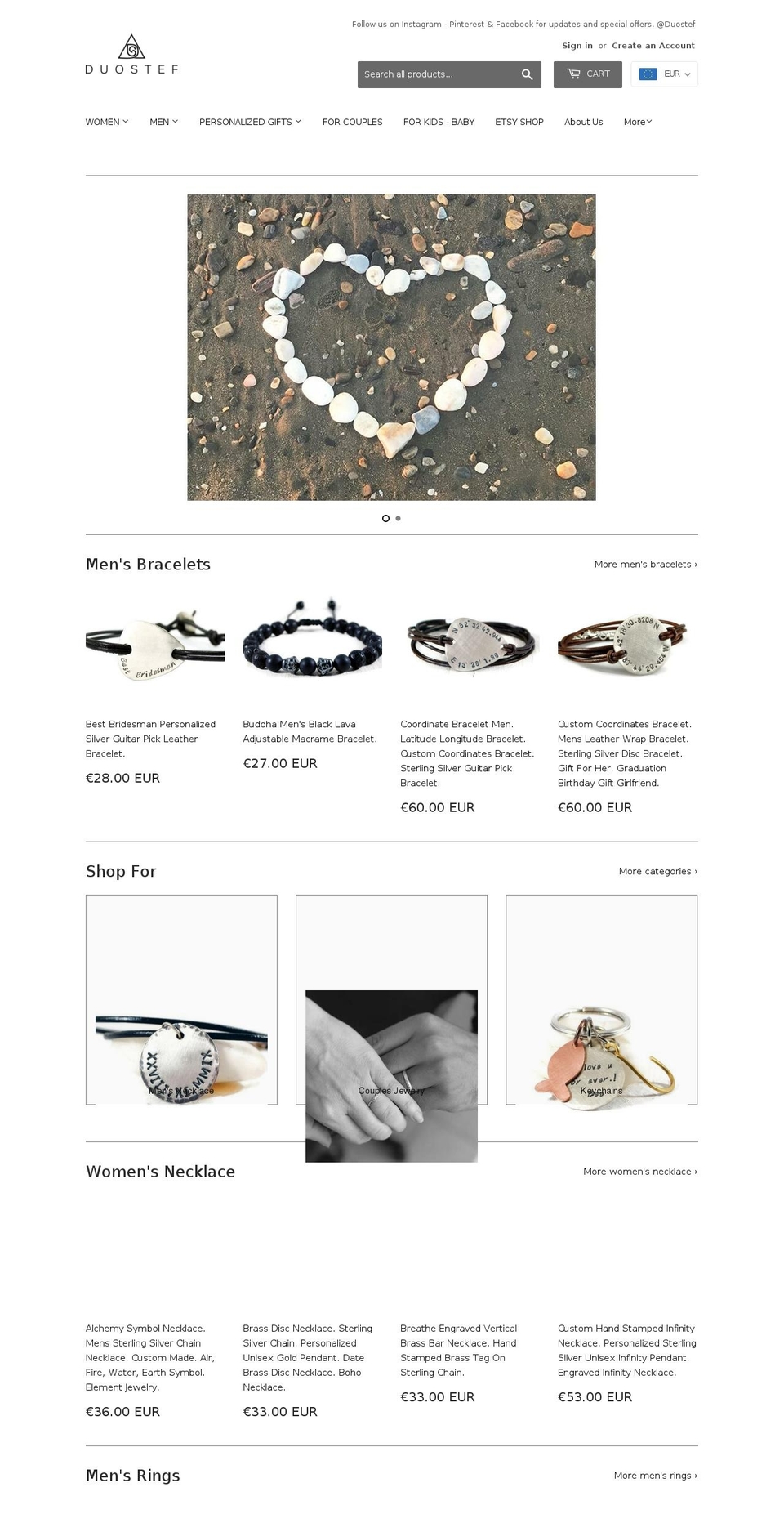 duostef.com shopify website screenshot