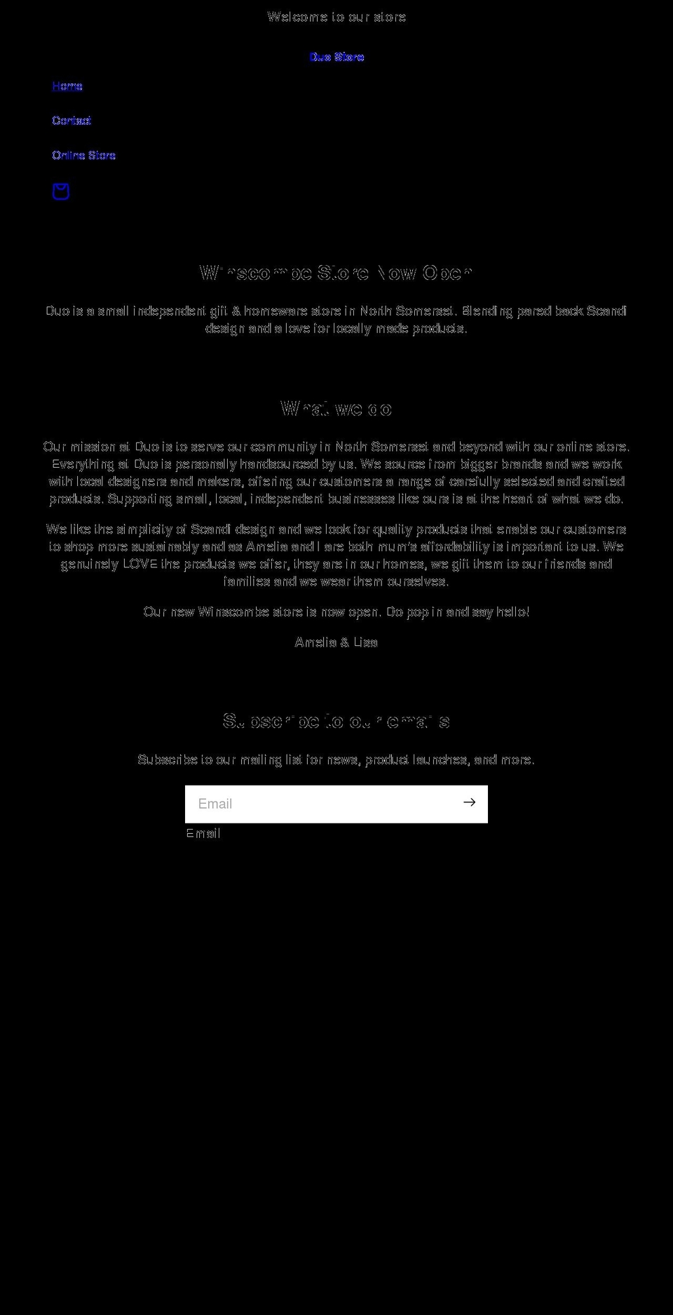 duostore.uk shopify website screenshot