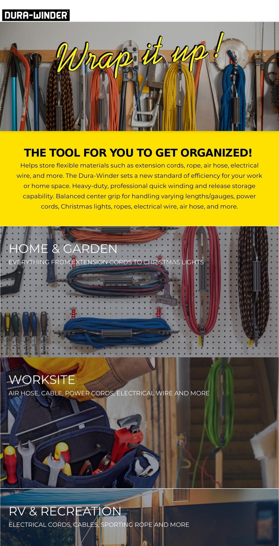 dura-winder.com shopify website screenshot