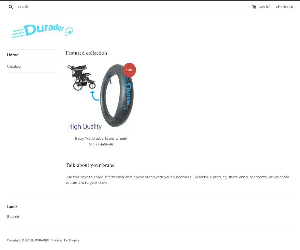 durader.com shopify website screenshot