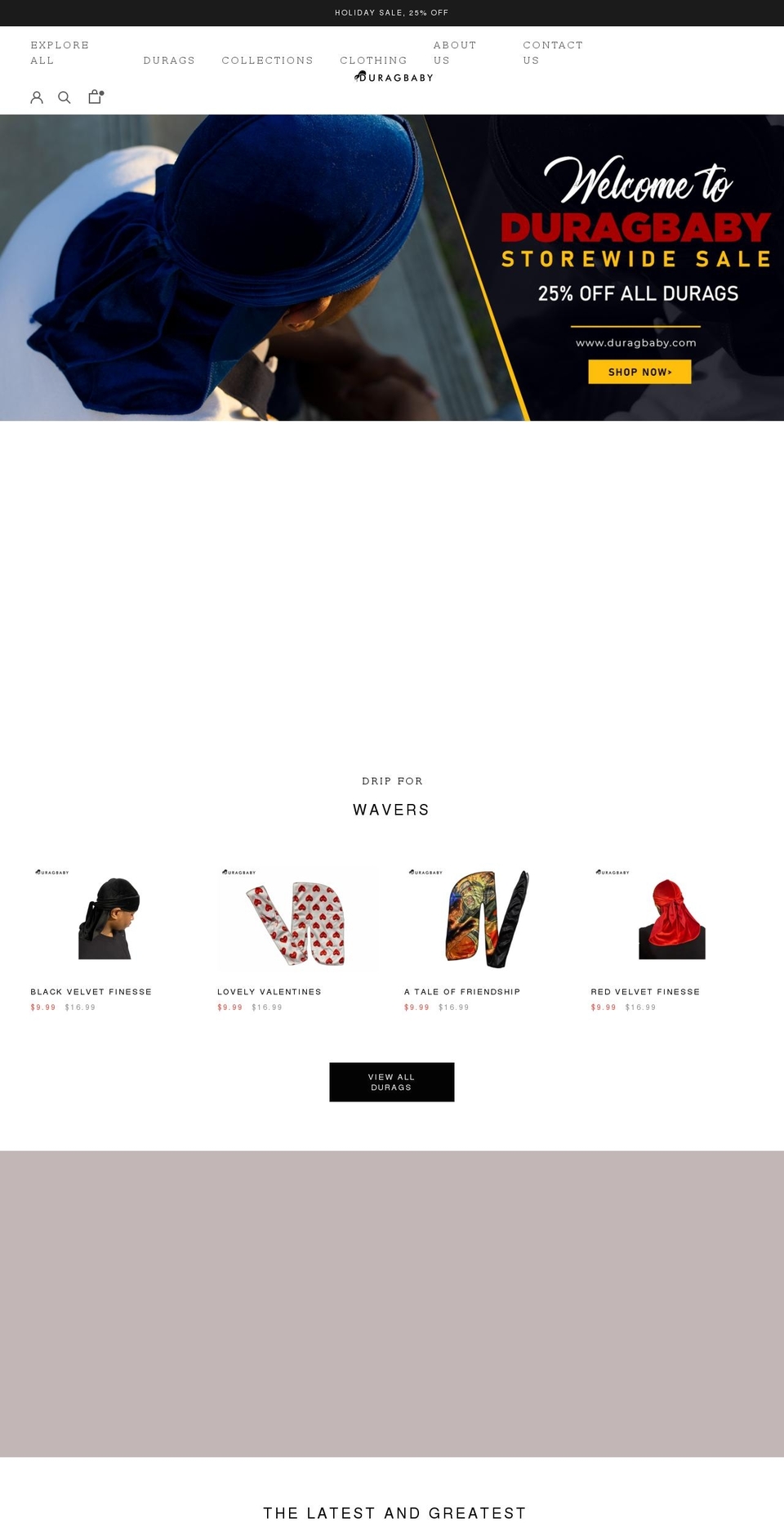 duragbaby.com shopify website screenshot