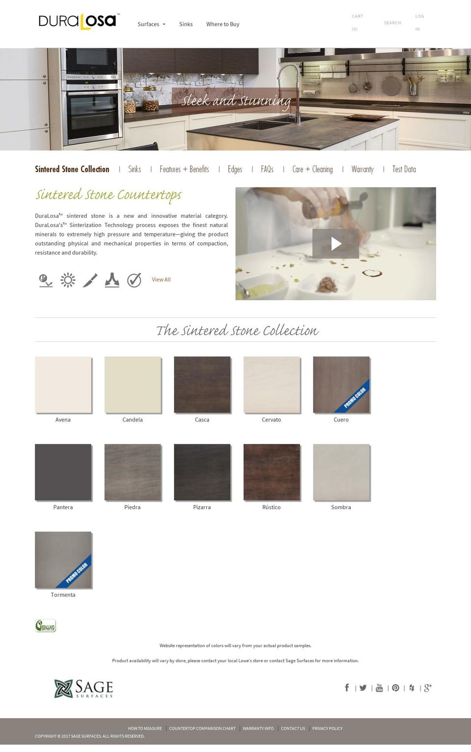 Nouveau Shopify theme site example duralosa.info