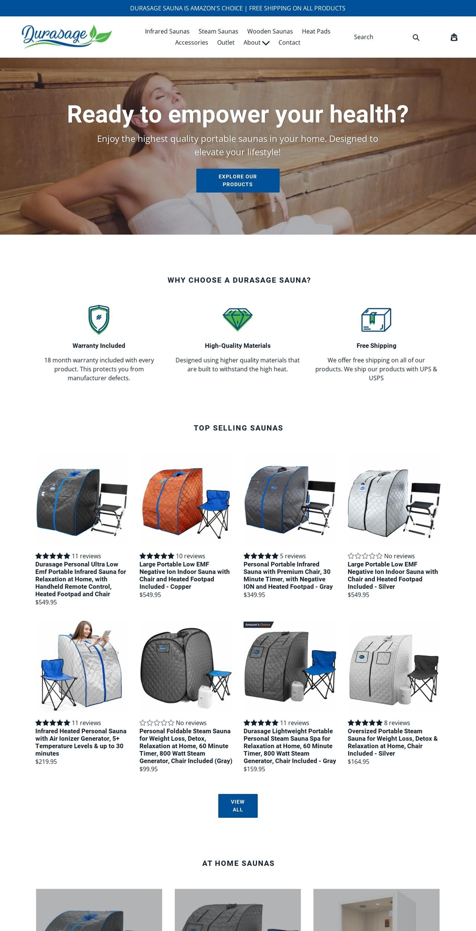durasagehealth.com — Shopify storefront screenshot