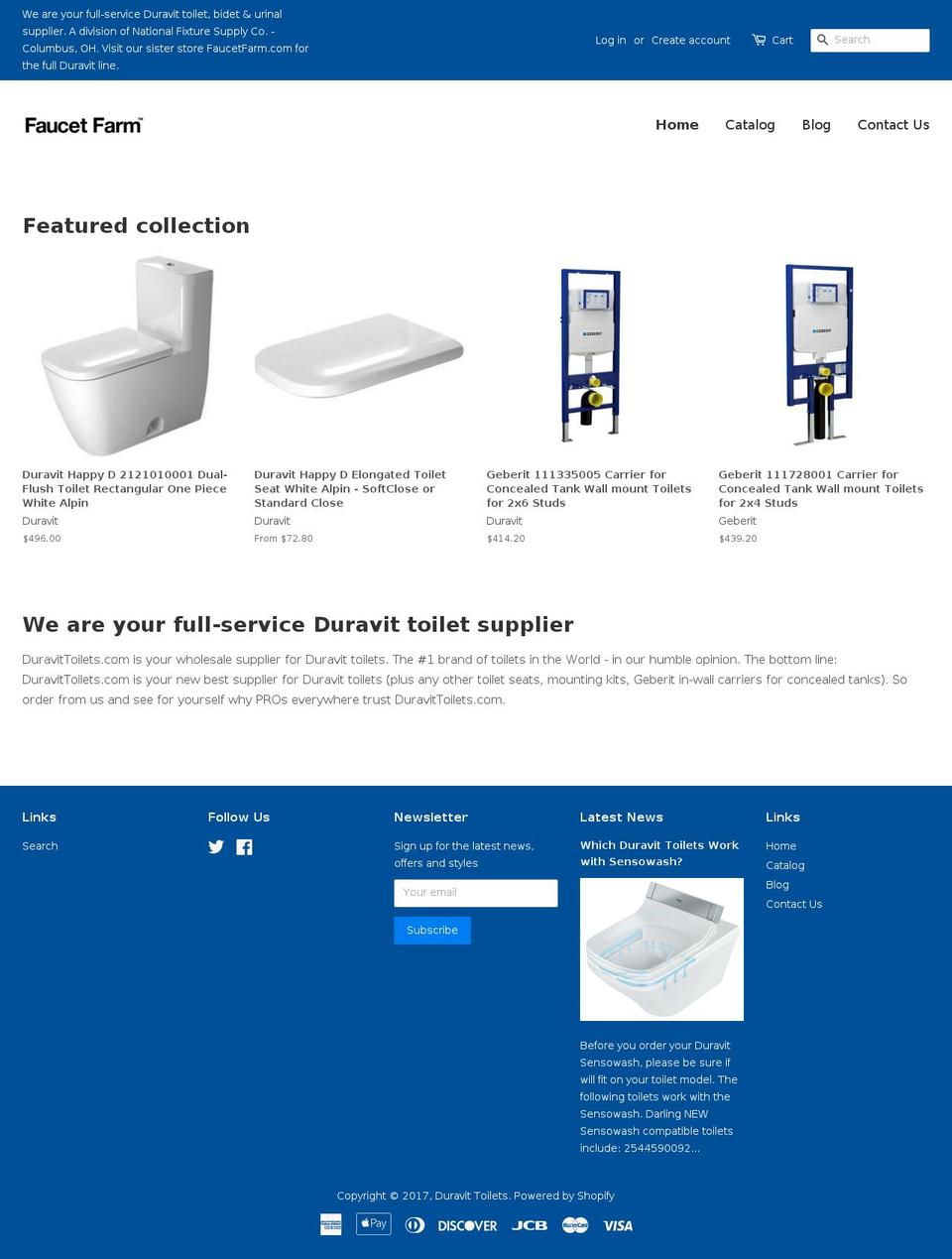 duravittoilets.com shopify website screenshot