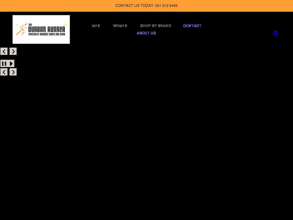 durbanrunner.co.za shopify website screenshot