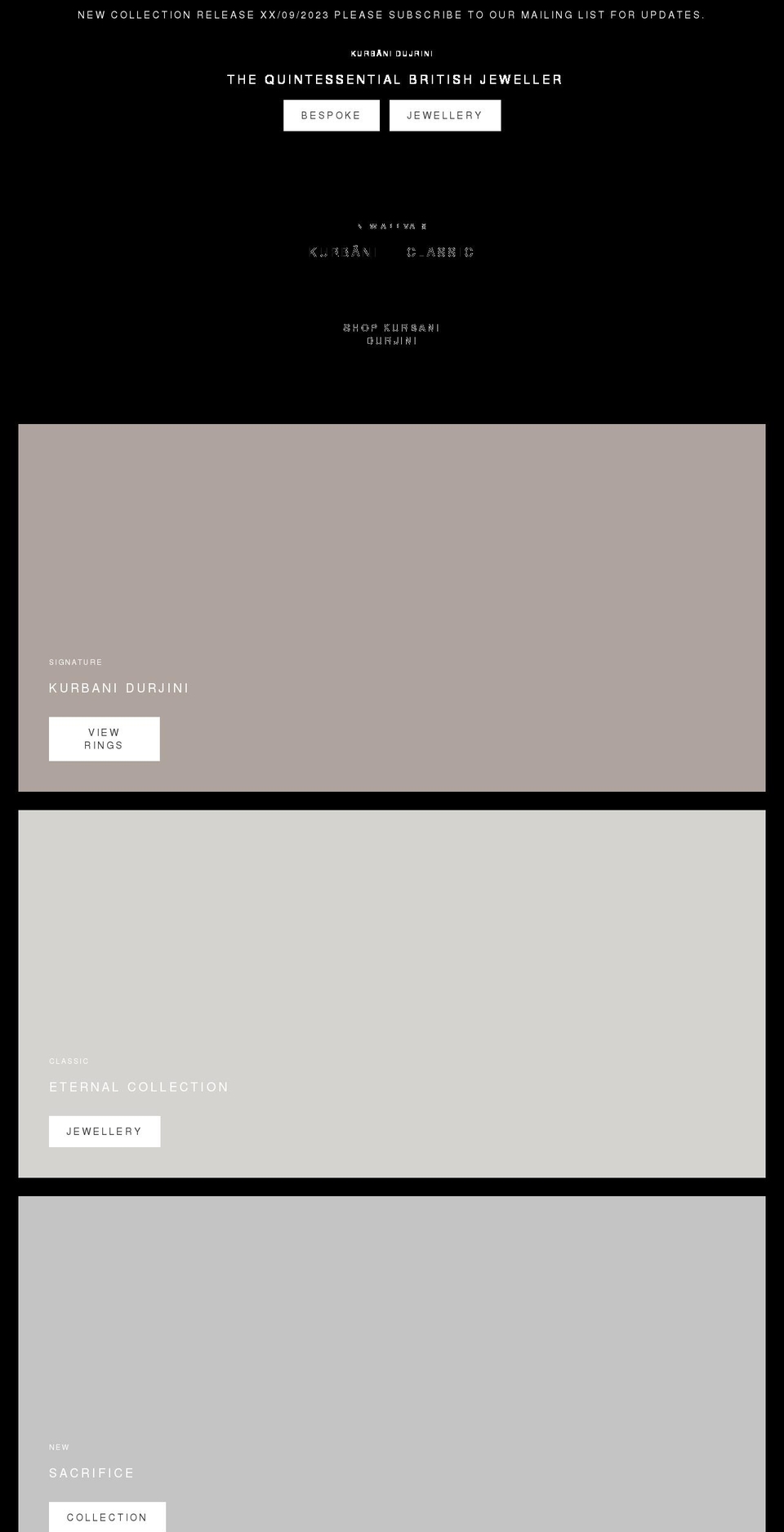 durjini.com shopify website screenshot