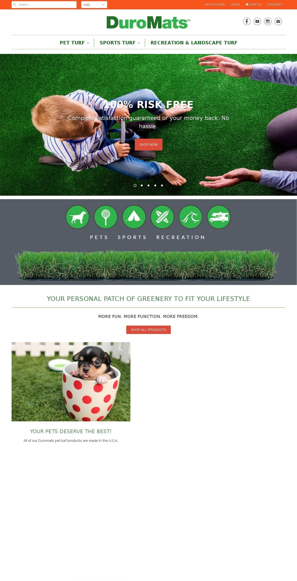 duromats.com — Shopify storefront screenshot