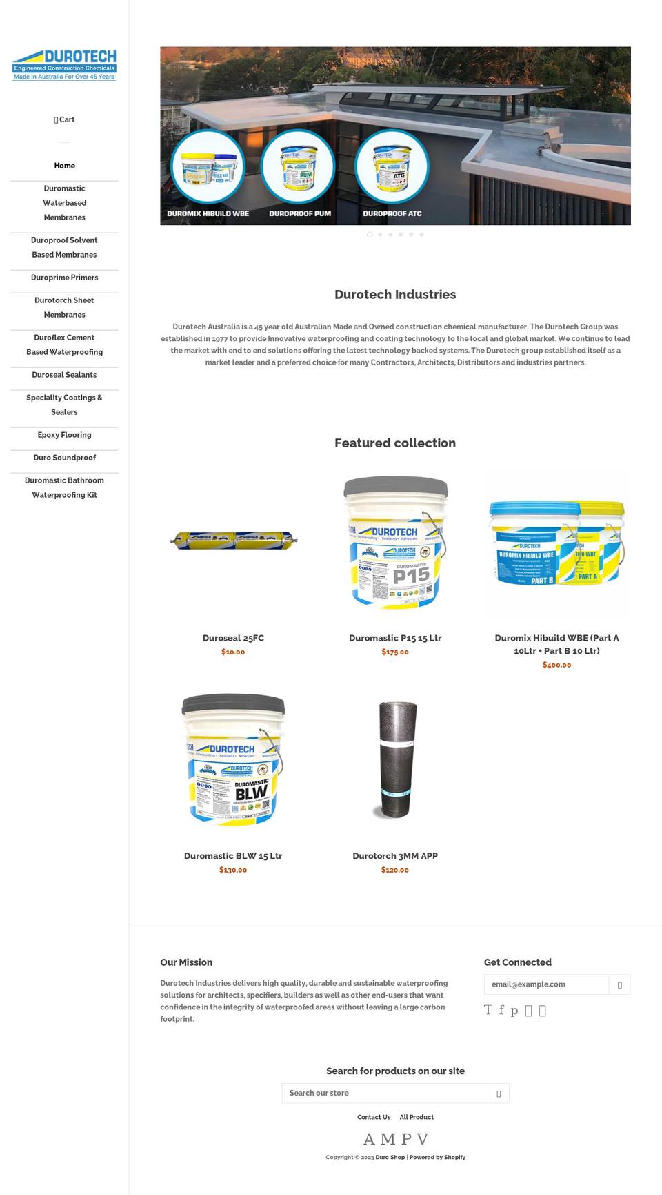 duroshop.com shopify website screenshot