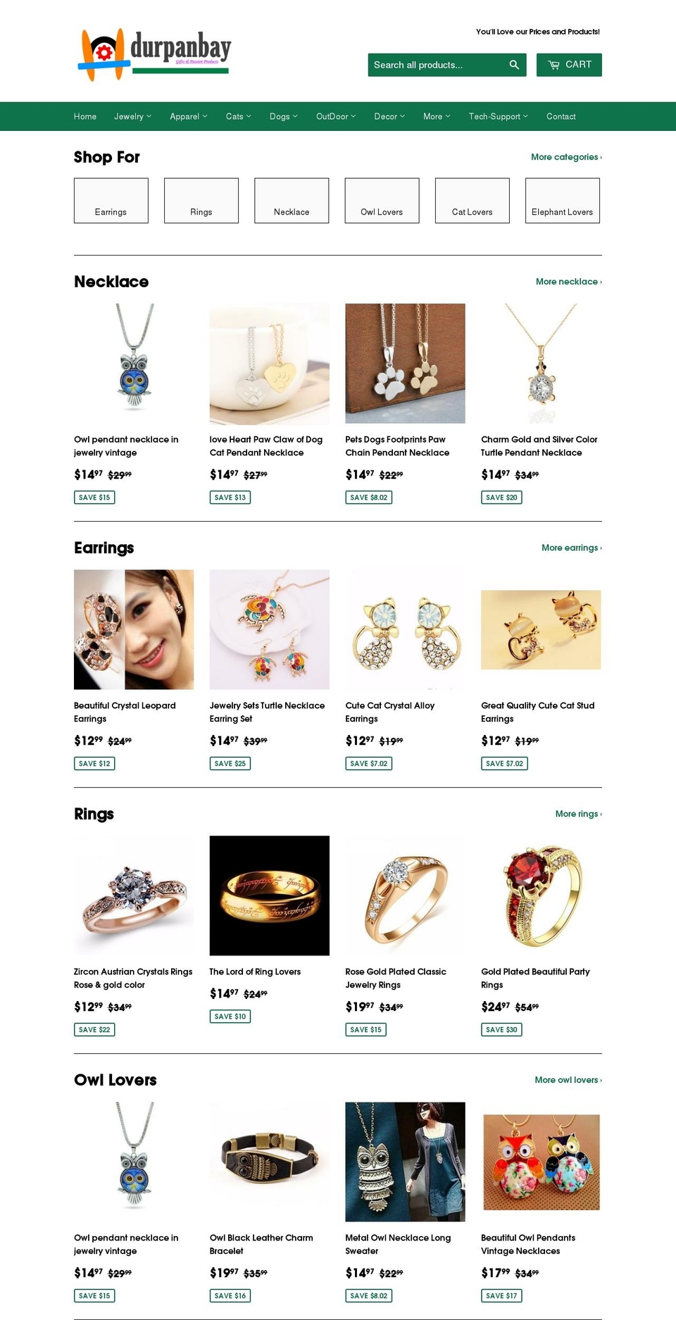 durpanbay.com — Shopify storefront screenshot