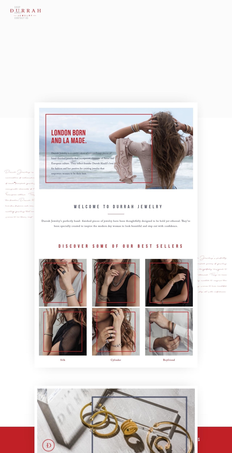 durrahjewelry.com — Shopify storefront screenshot