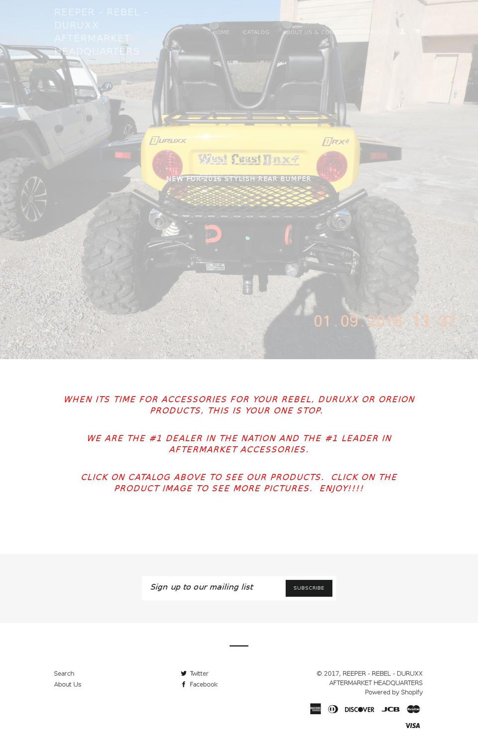duruxxdrx2accessories.com shopify website screenshot