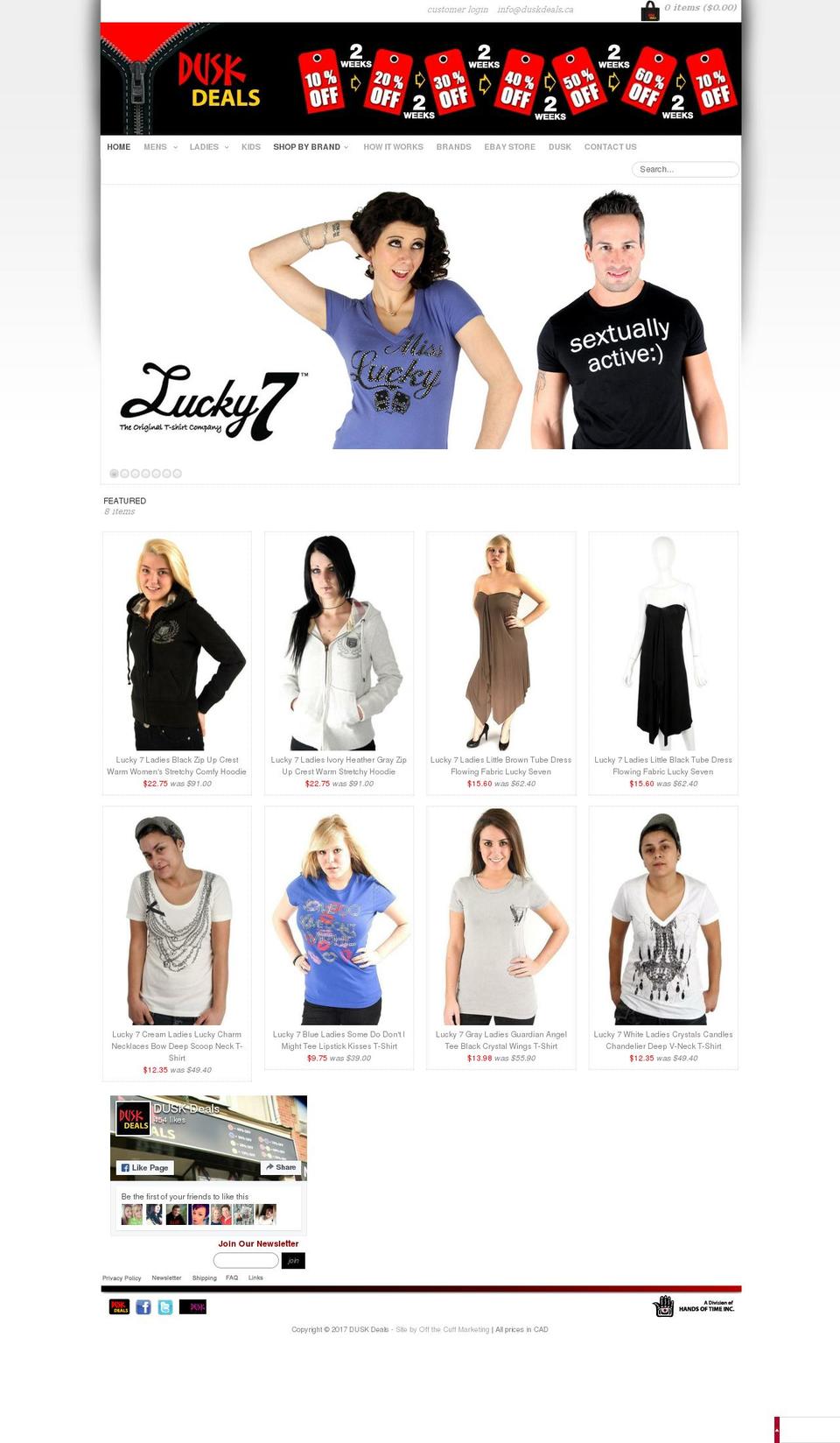 Couture Shopify theme site example duskdeals.ca