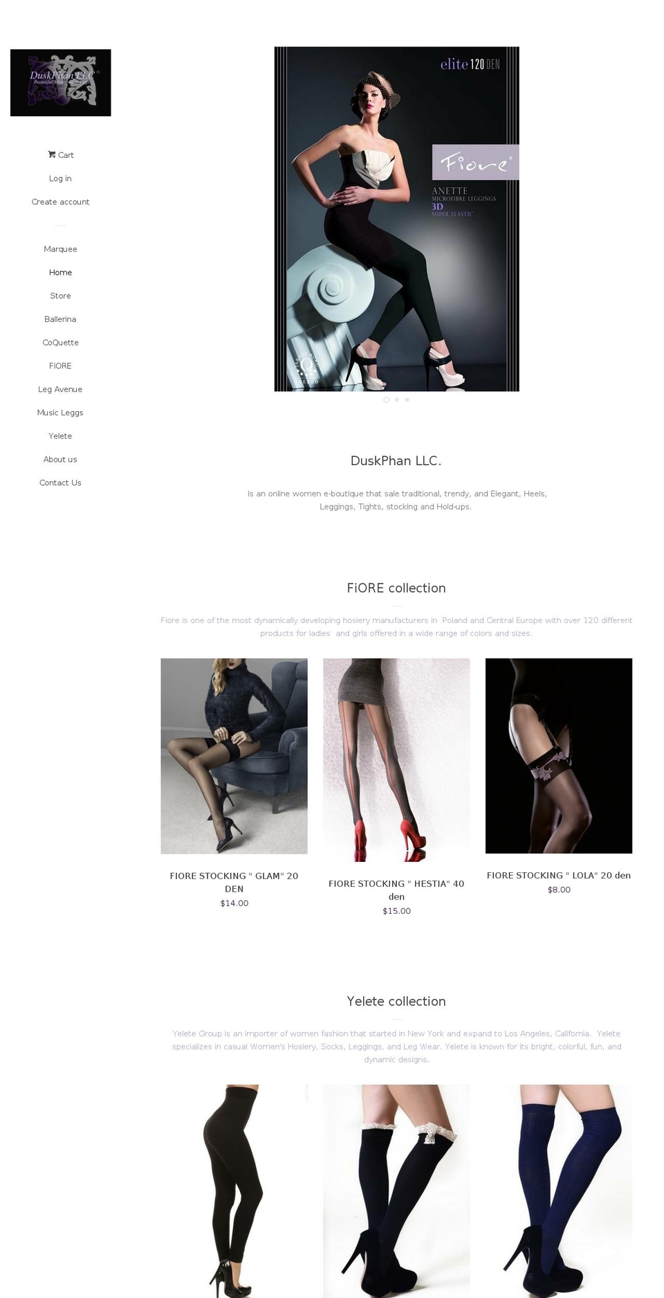 duskphanllc.com shopify website screenshot