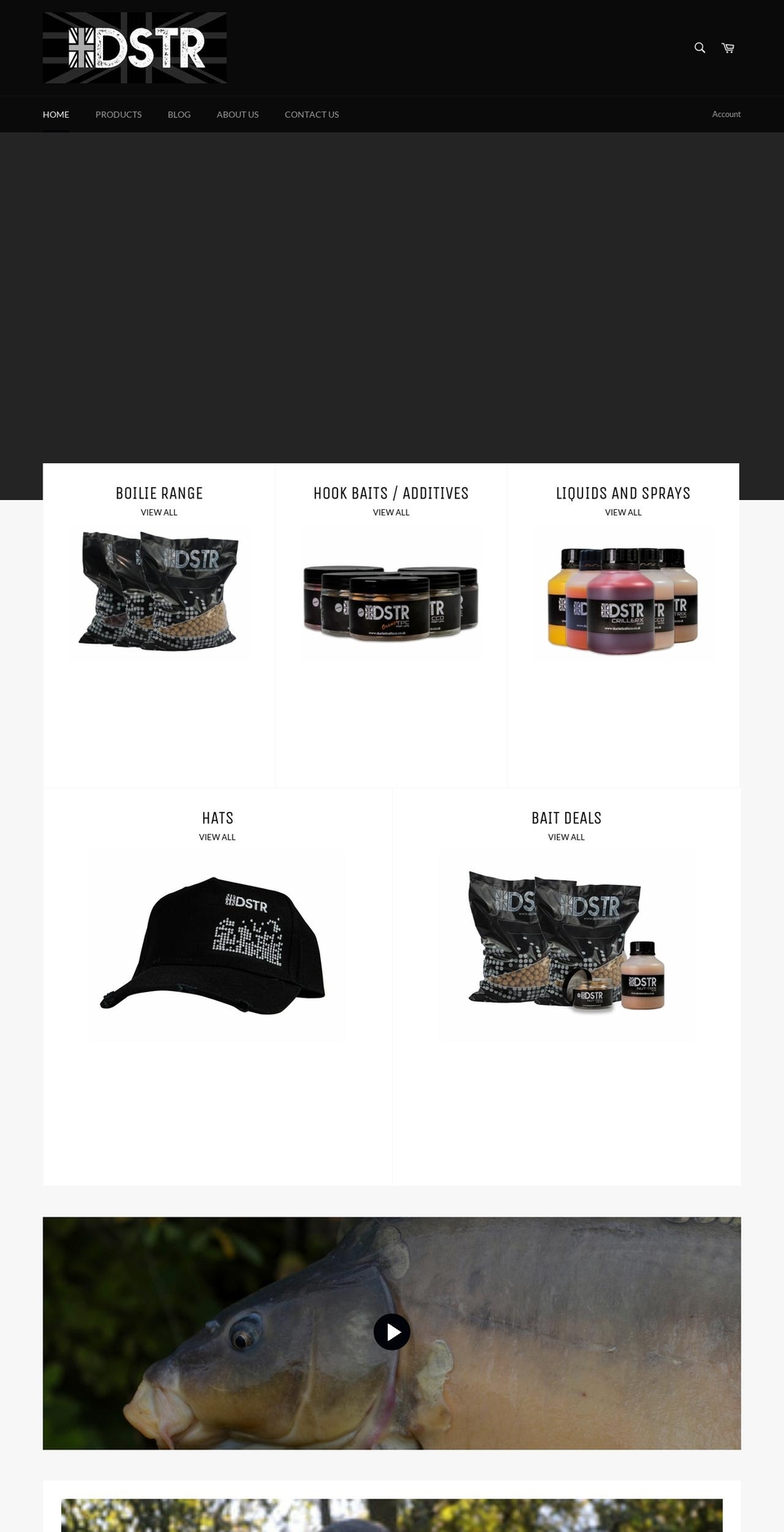 dusterbaitsco.co.uk shopify website screenshot