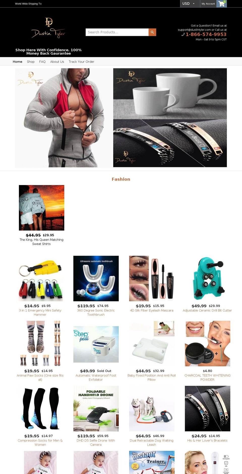 dustintyler.com — Shopify storefront screenshot
