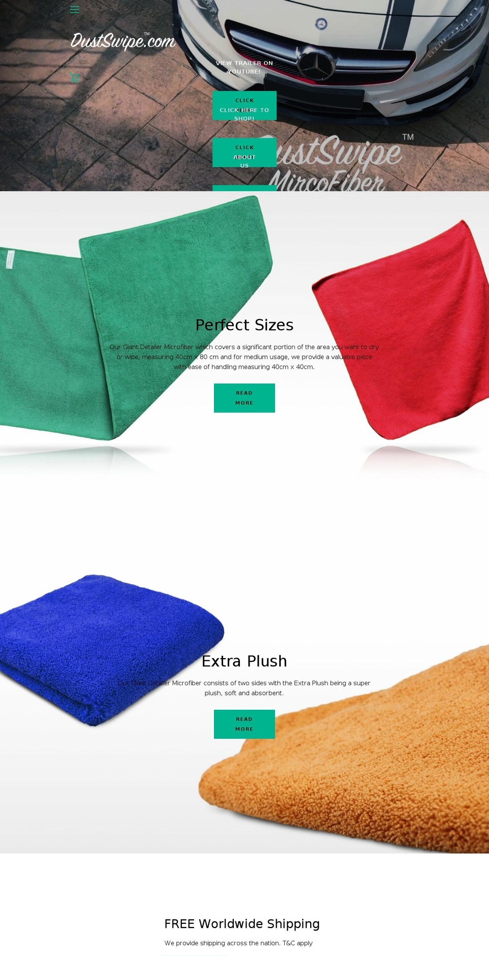 dustswipe.com shopify website screenshot