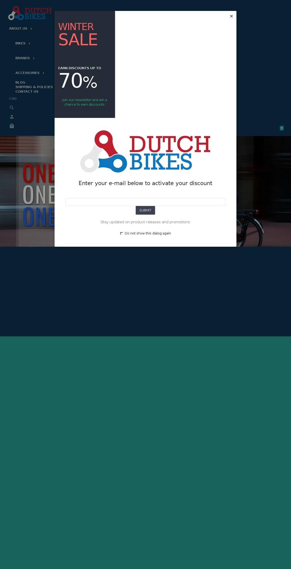 dutchbikes.ca shopify website screenshot