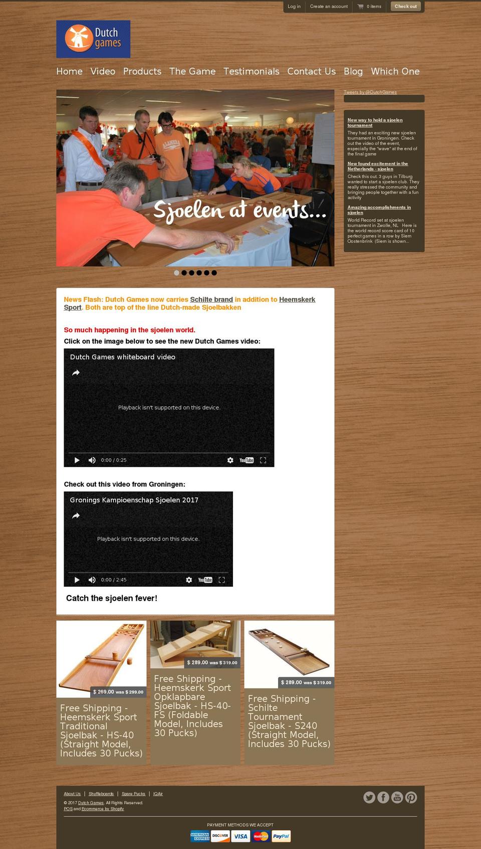 dutchgames.us shopify website screenshot