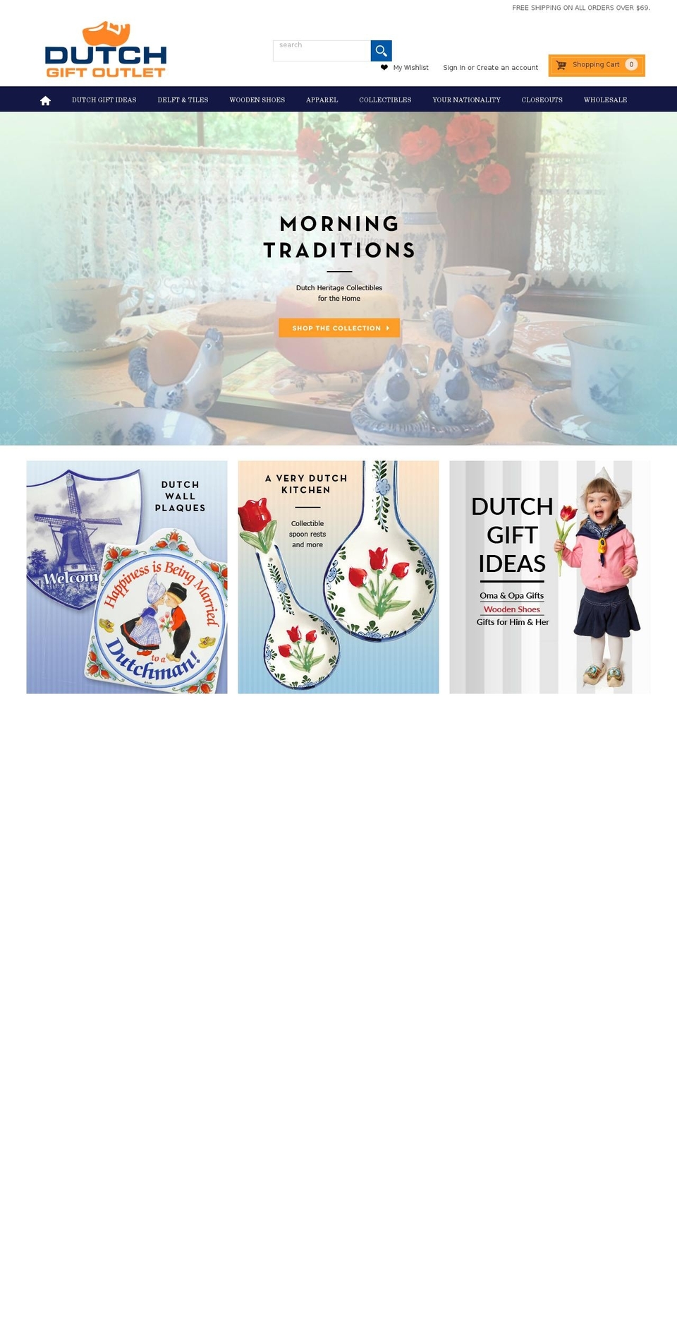 dutchgiftoutlet.com shopify website screenshot