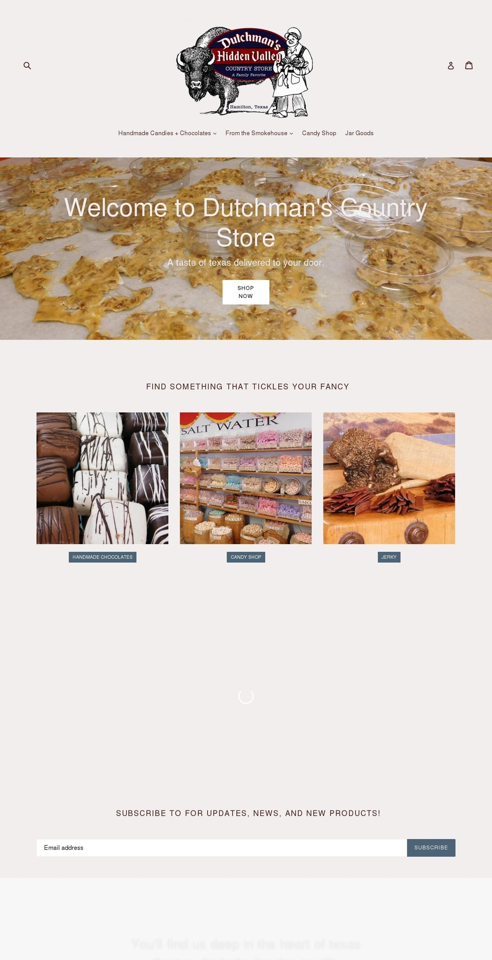 dutchmanscountrystore.com shopify website screenshot