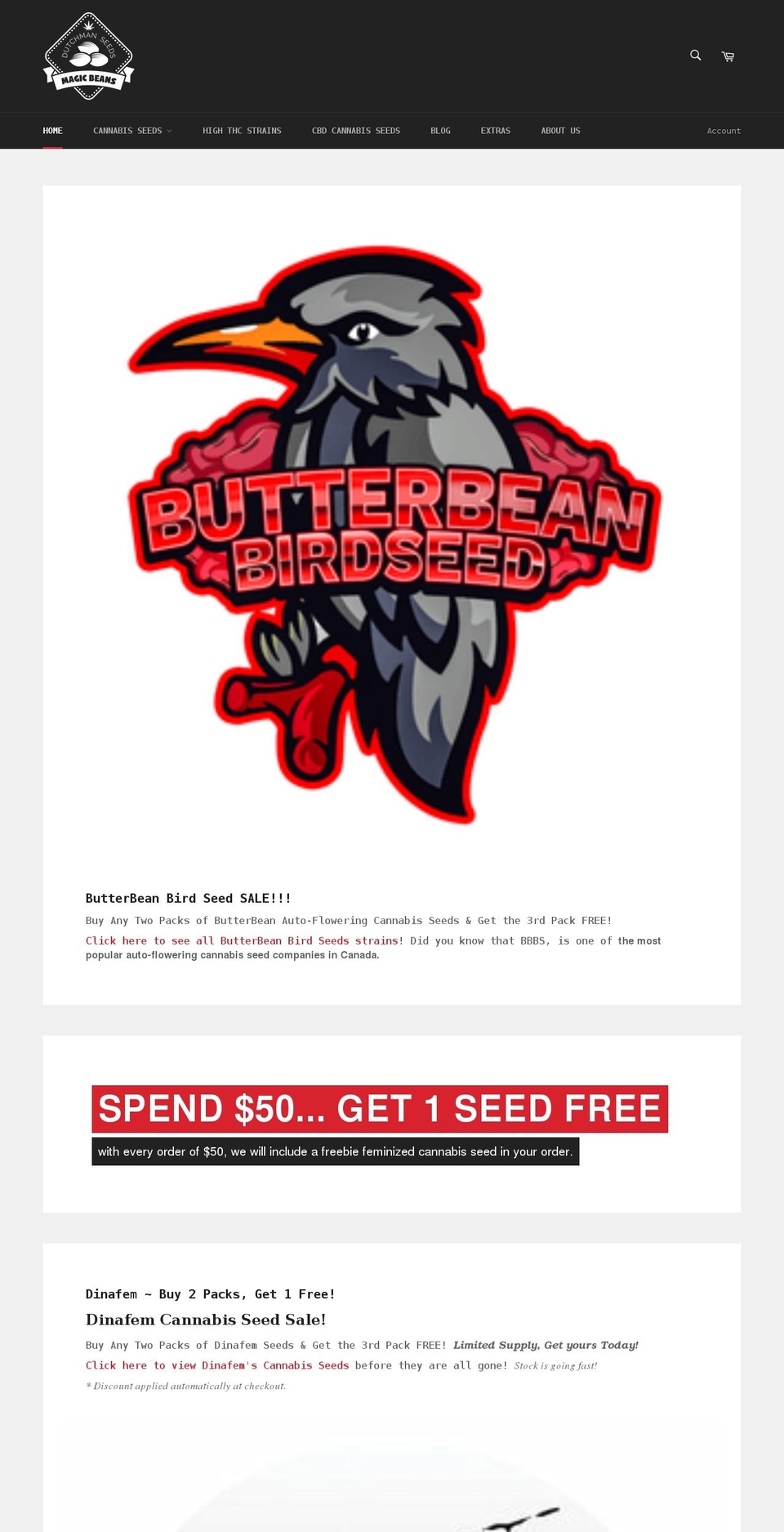 dutchmanseeds.com shopify website screenshot