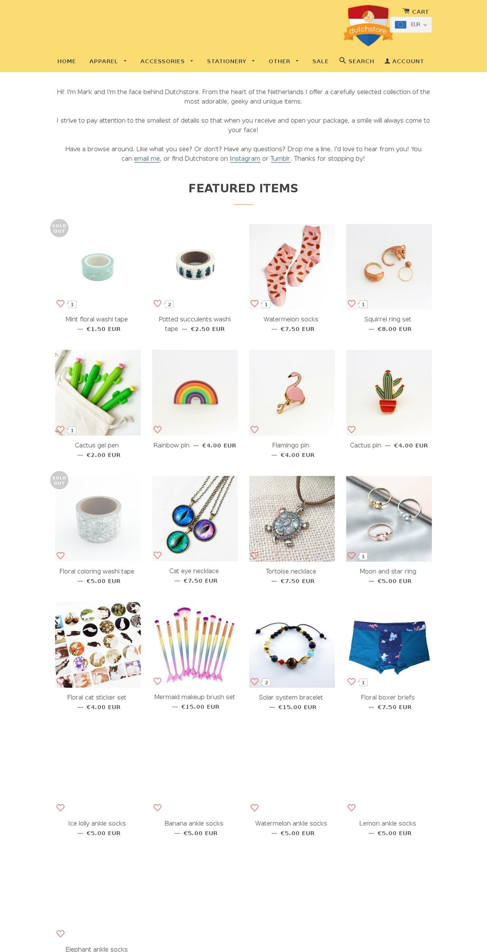 dutchstore.me shopify website screenshot