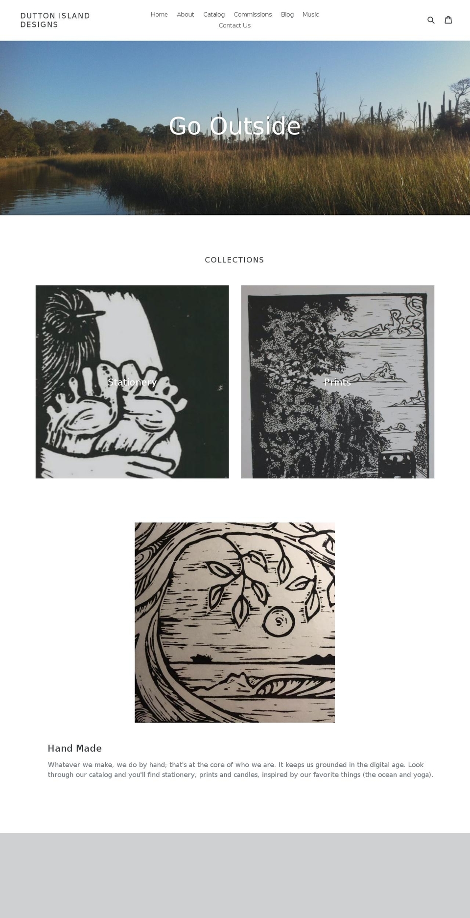 duttonisland.com — Shopify storefront screenshot