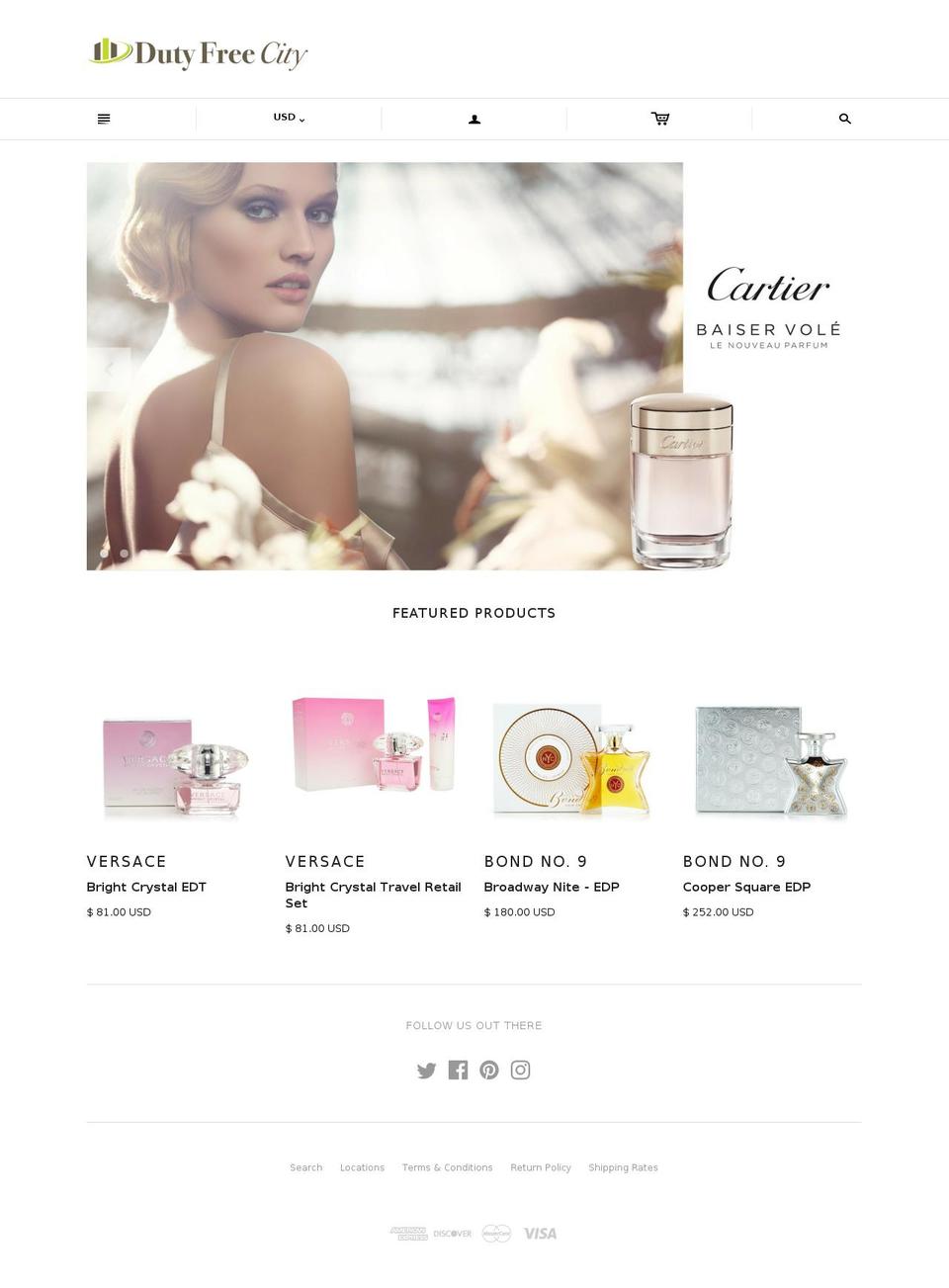 dutyfreetoyou.com shopify website screenshot