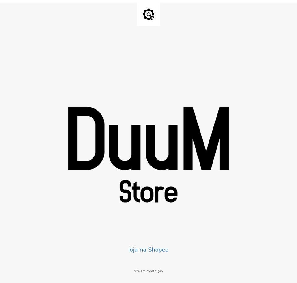 duum.com.br shopify website screenshot