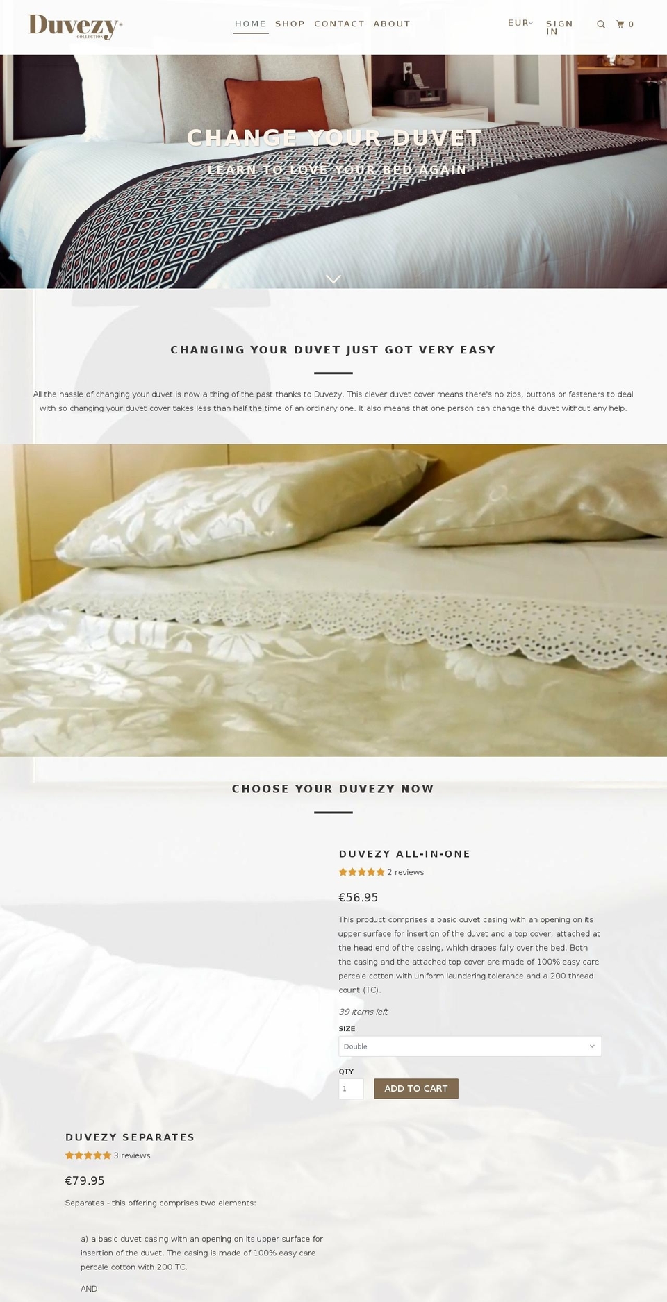 duvezy.com — Shopify storefront screenshot
