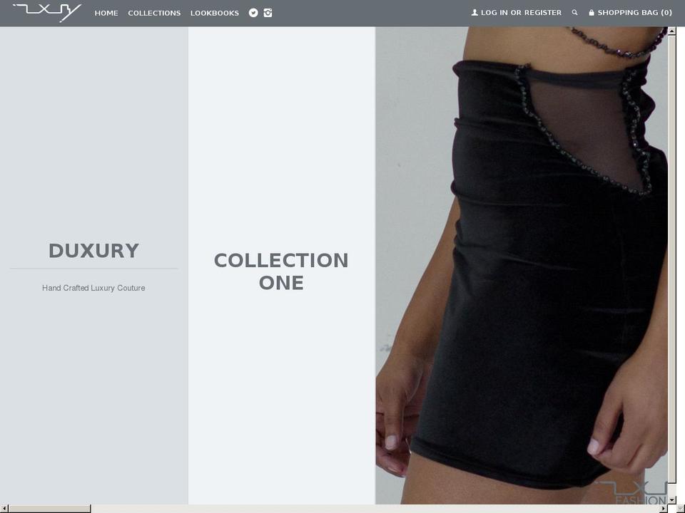 duxury.com shopify website screenshot