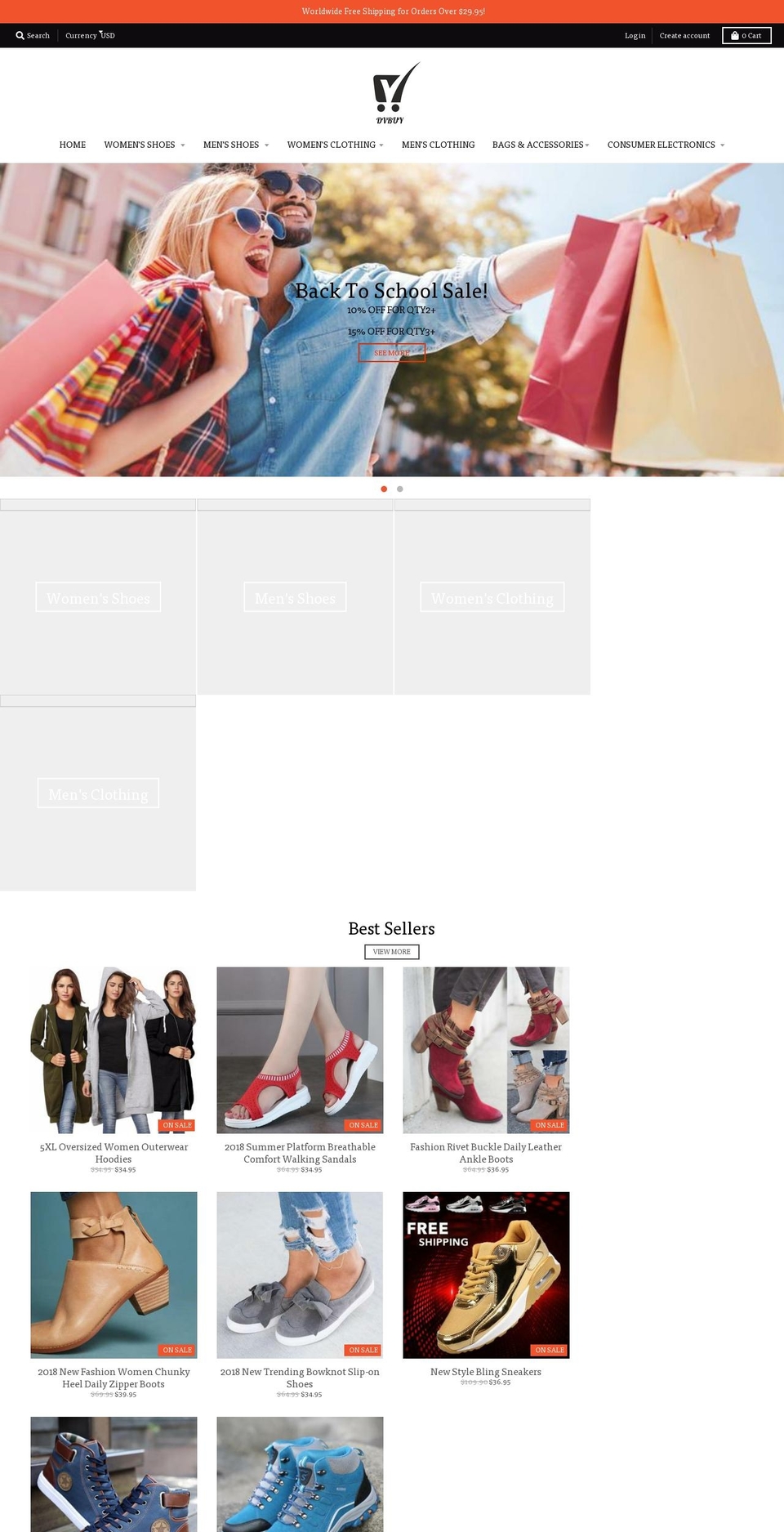 dvbuy.com — Shopify storefront screenshot