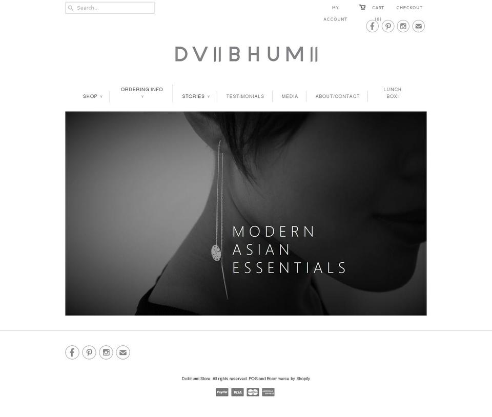 dvibhumi.com shopify website screenshot