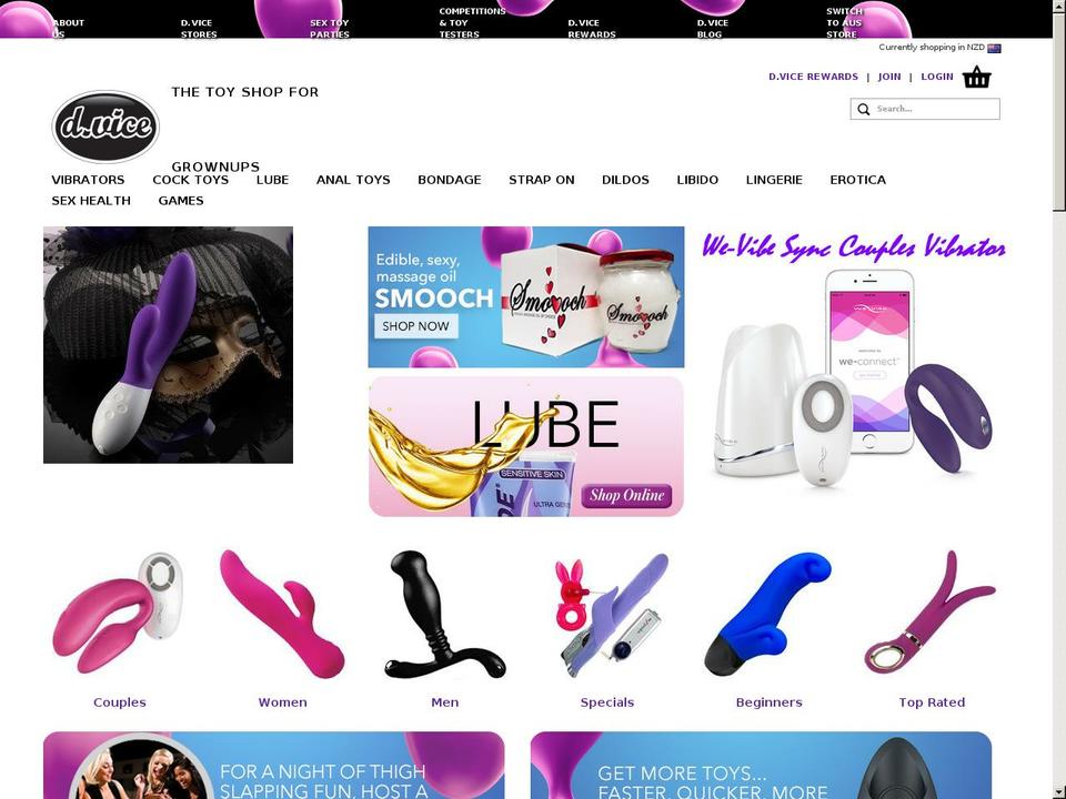 dvice.co.nz shopify website screenshot