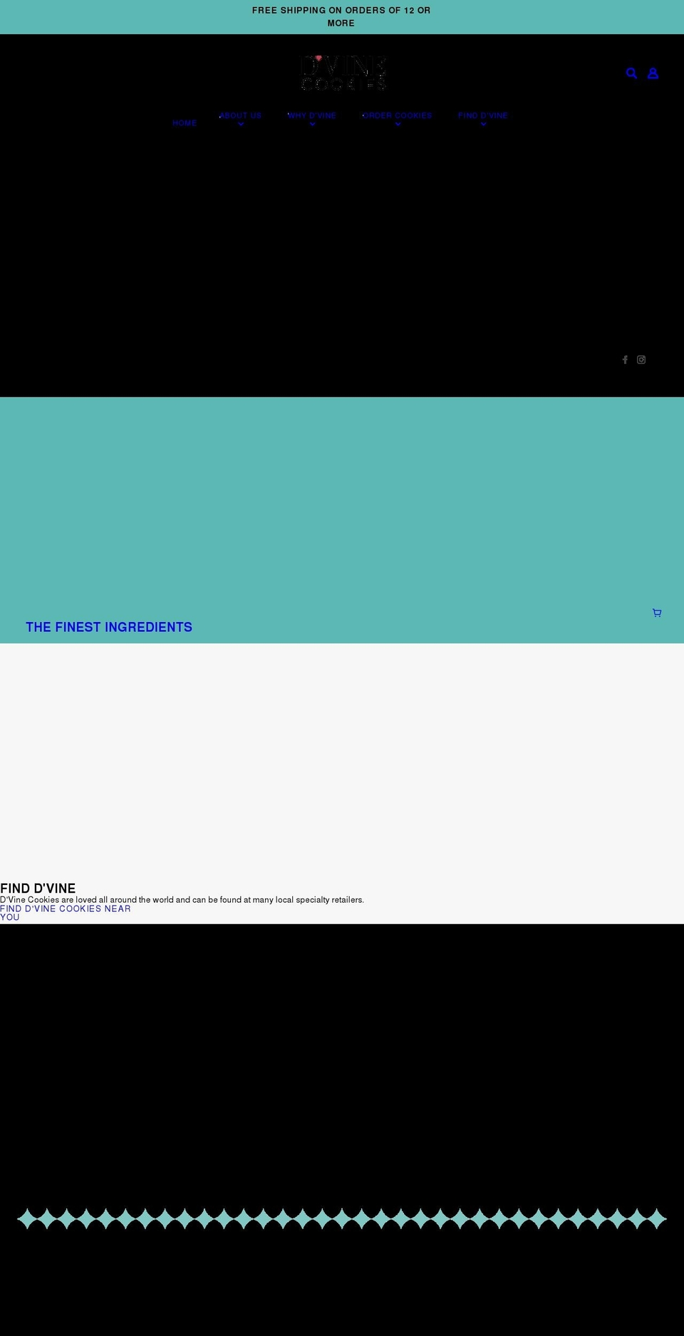 dvinecookie.com — Shopify storefront screenshot